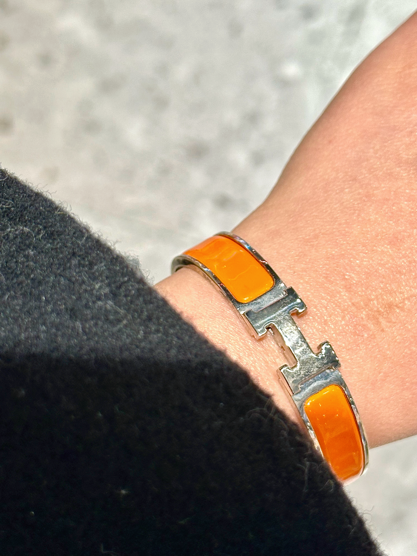 爱马仕hermes h珐琅手镯🧡