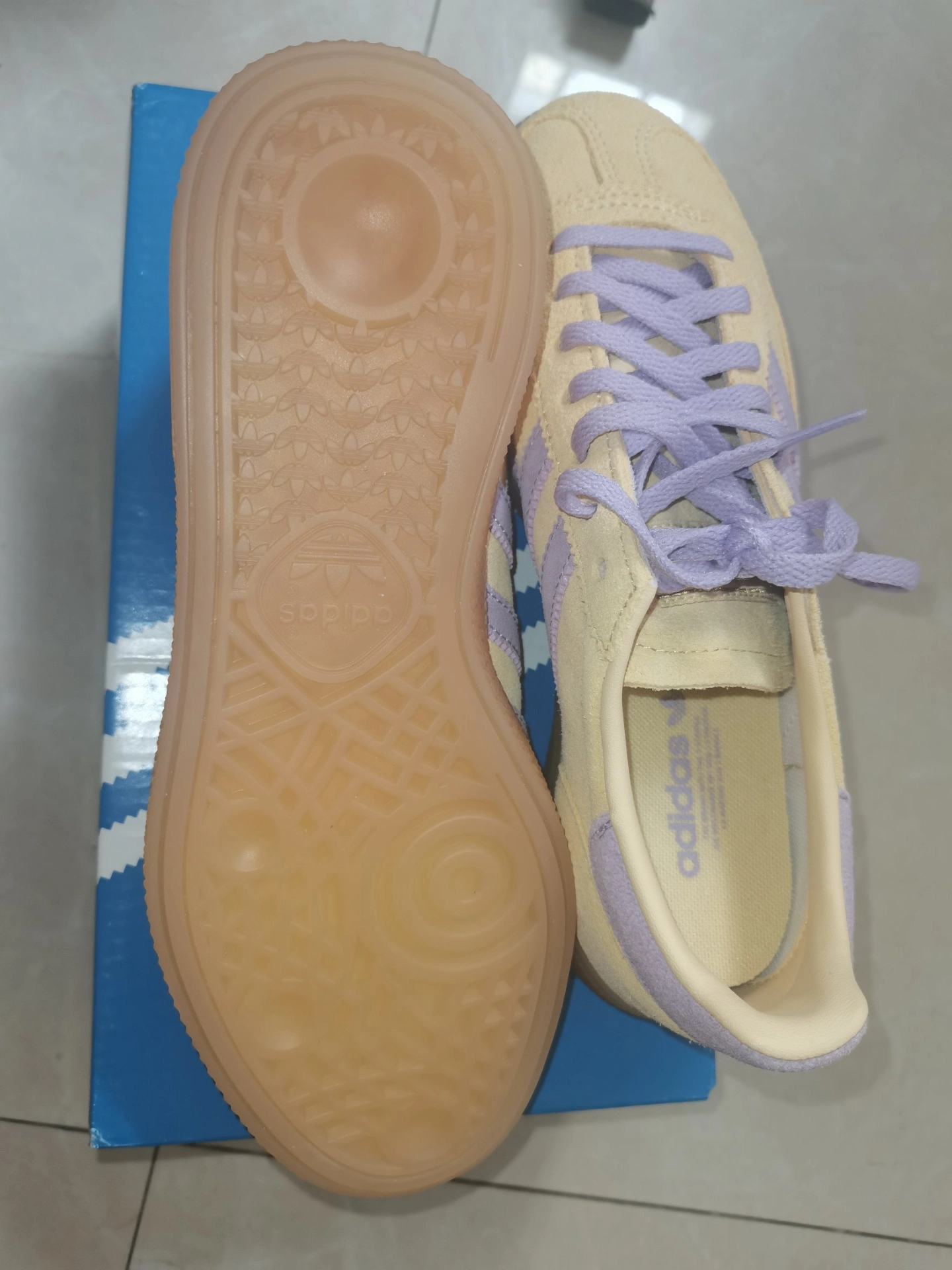 custom review-Adidas Originals HANDBALL SPEZIAL Устойчивые к истиранию низкие скейтборд-кроссовки Женские Светло-оранжевые Желтые