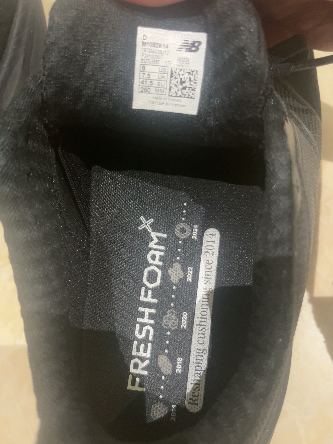 custom review-New Balance Fresh Foam X 1080 v14 Устойчивый к истиранию Дышащий Поддерживающие Низкие Кроссовки для Бега Мужские Черные