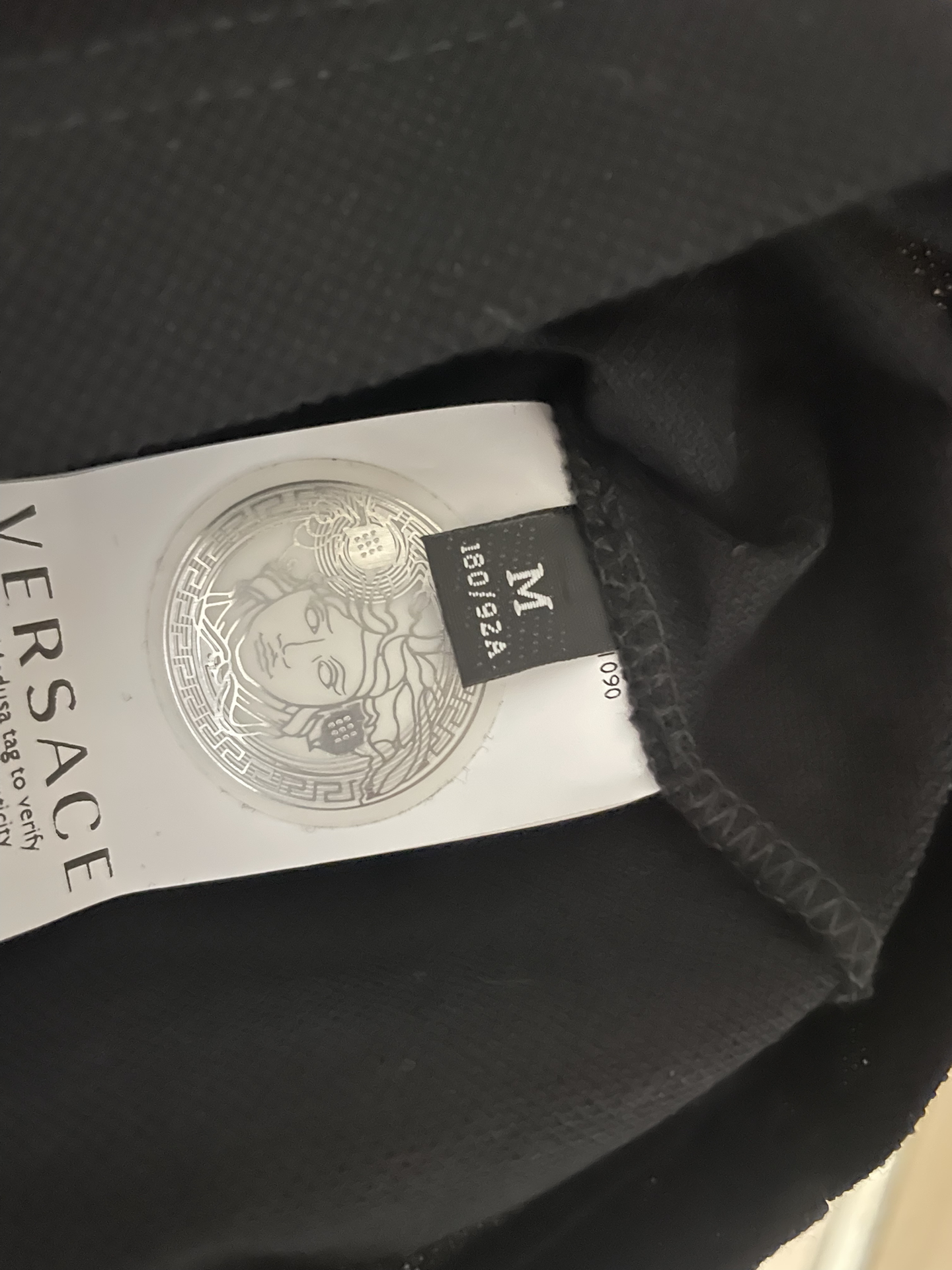 custom review-VERSACE FW22 Поло Мужское Черное