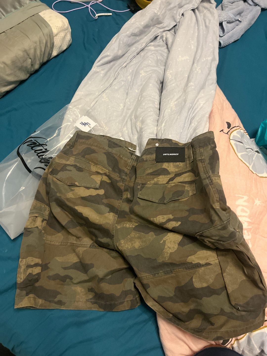 custom review-UNTILWERICH Рабочая одежда Камуфляж Шорты Унисекс Повседневный И Универсальный