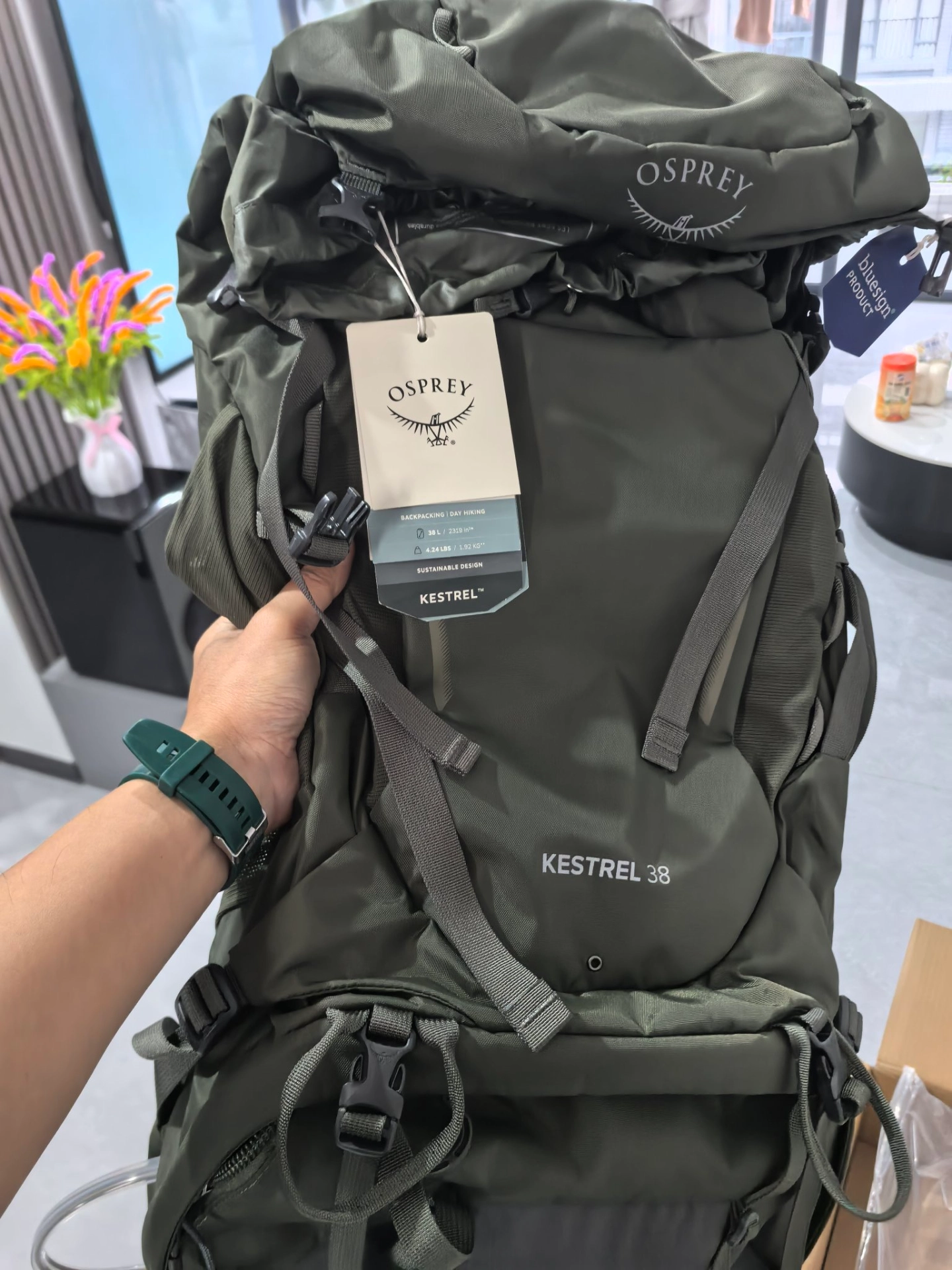 custom review-OSPREY 38L Альпинистский рюкзак Outdoor сумка Нейлон Хаки зеленый Мужской