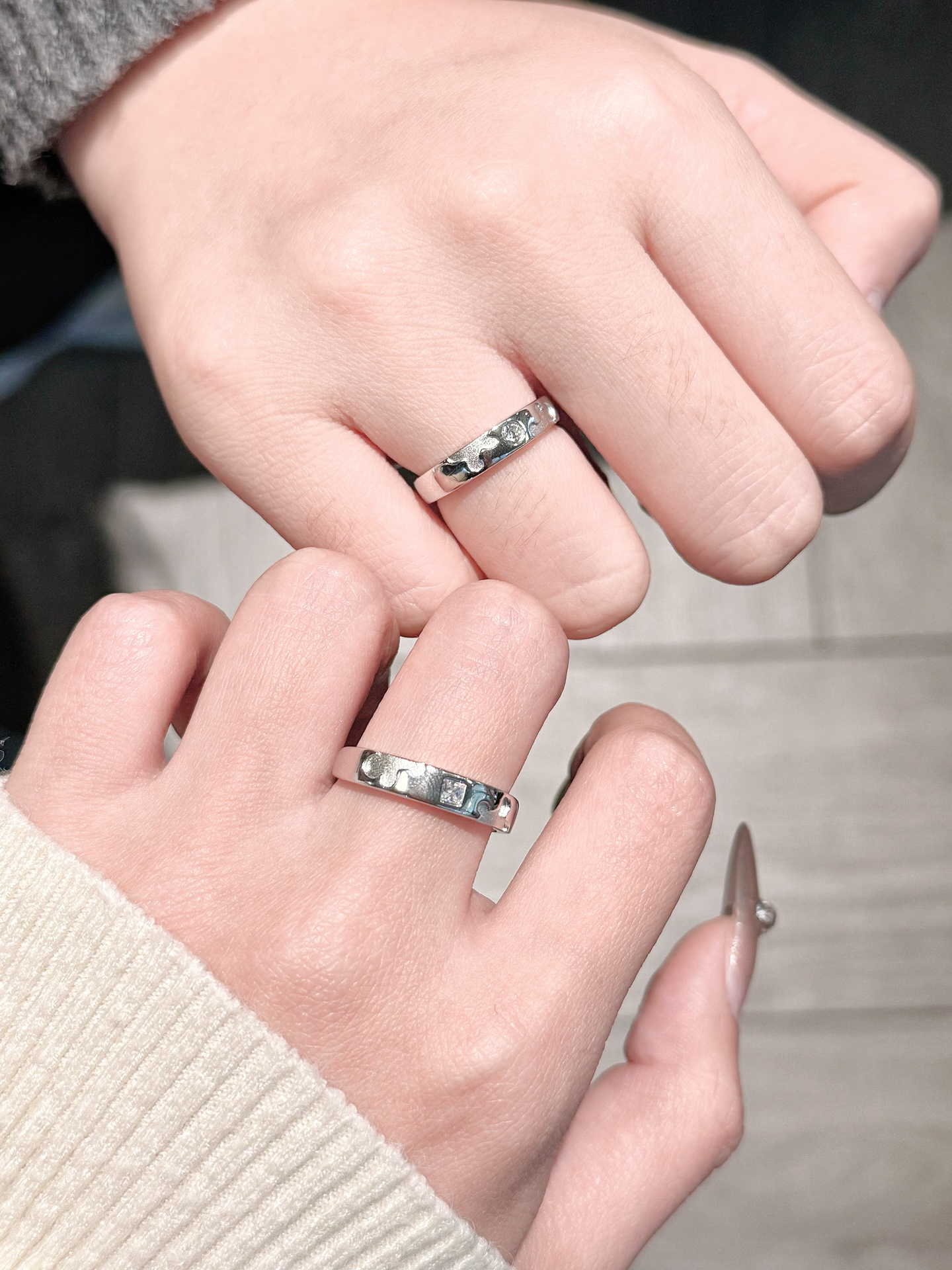 好可爱的情侣对戒🎀