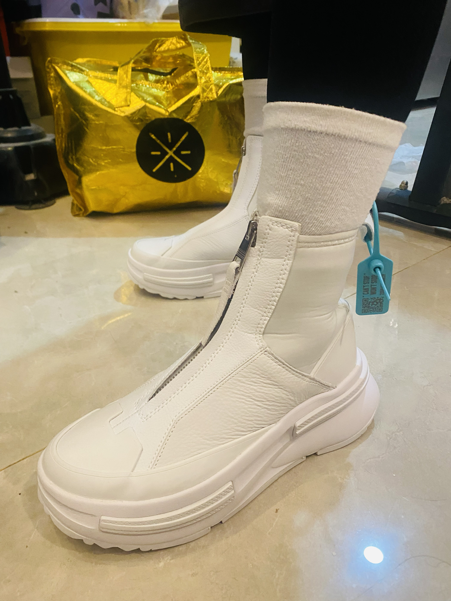 custom review-Конверс Run Star Legacy High Топ Casual Унисекс Белый