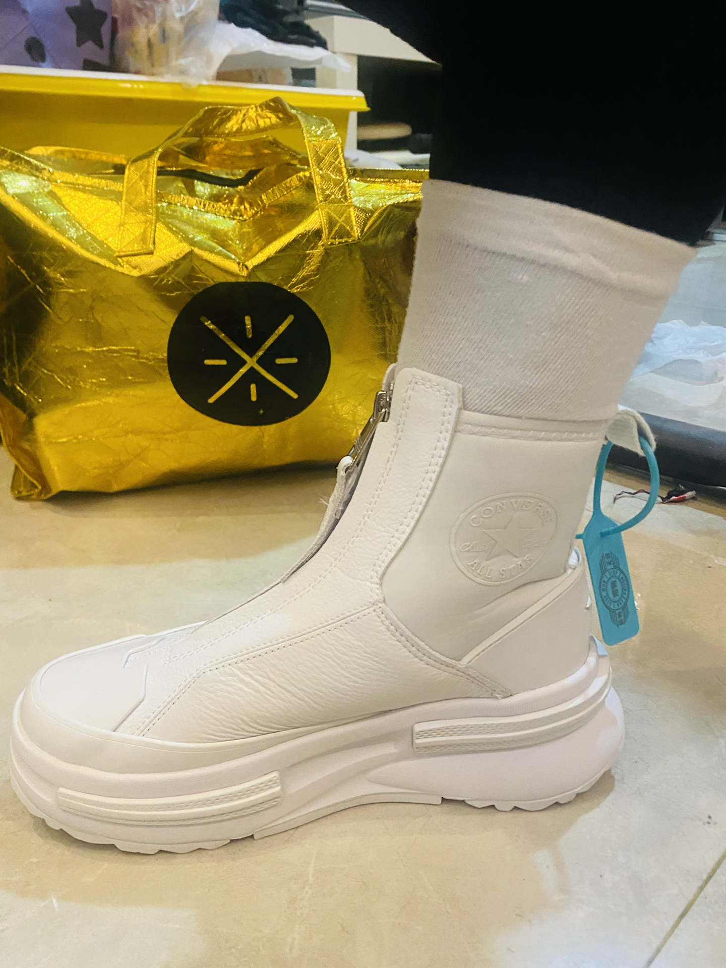 custom review-Конверс Run Star Legacy High Топ Casual Унисекс Белый