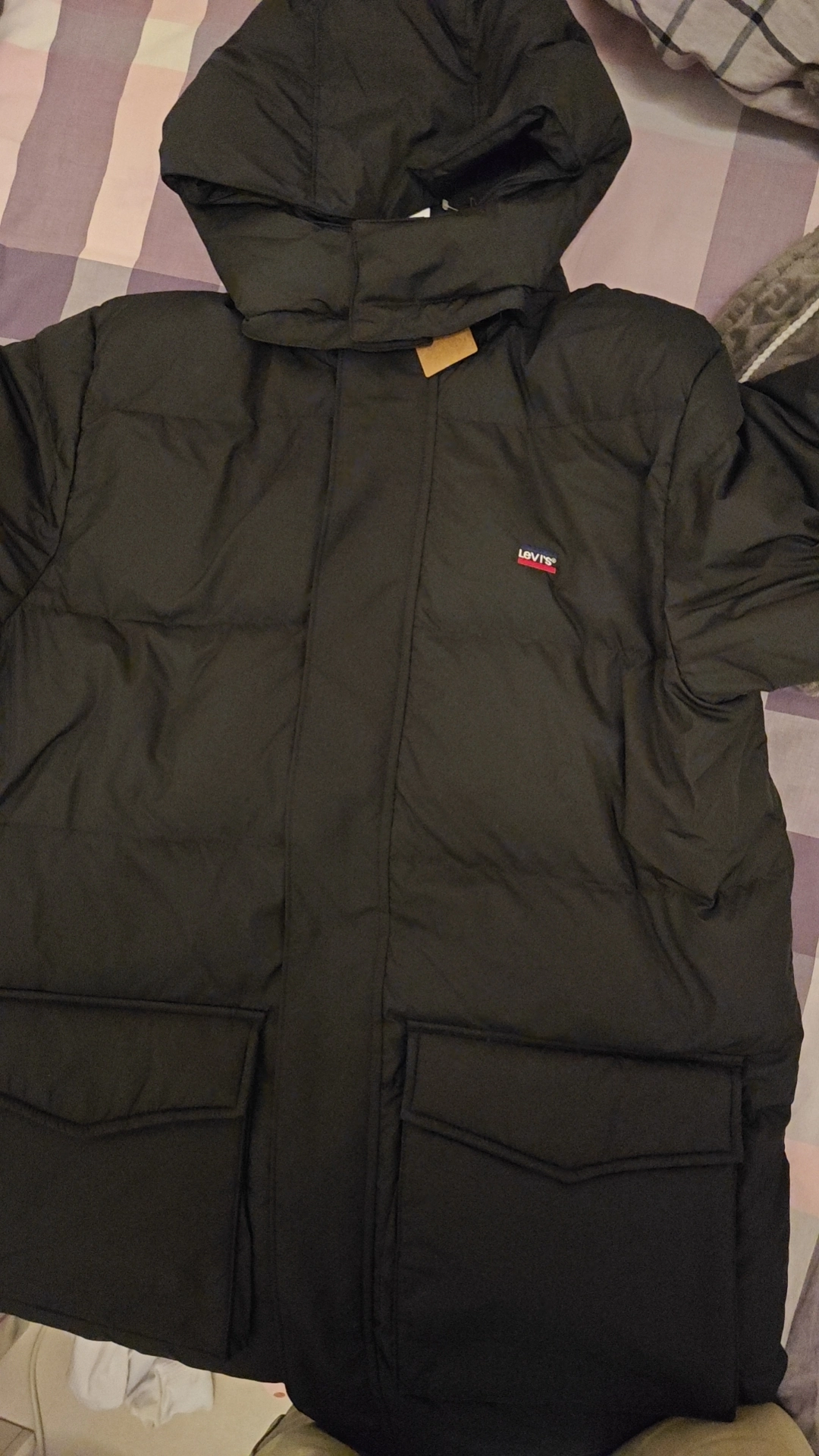 custom review-Levis Черный Мужской Пуховик