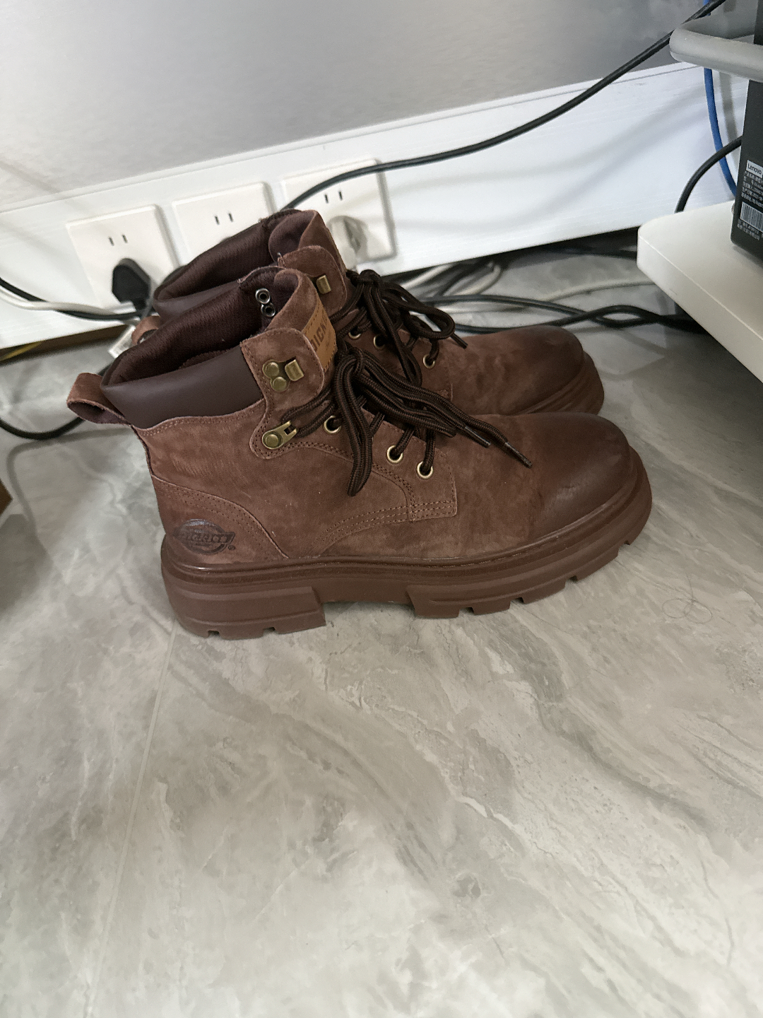custom review-Dickies Короткий MID Голень Мартин Boot Мужской Стиль Майярд Коричневый