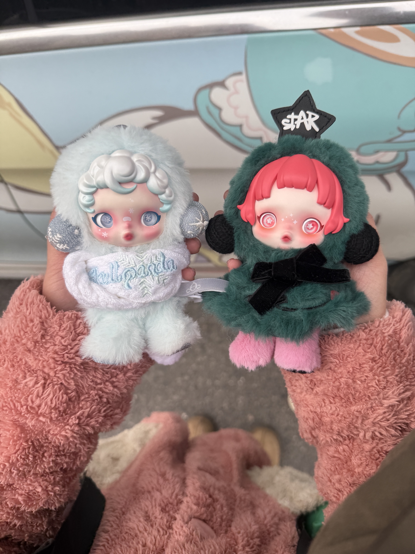 custom review-POP MART Коллаборация Skullpanda Winter Day Movement Коллекция Слепые Коробки Один Mystery Коробка Целая Коробка 6 шт