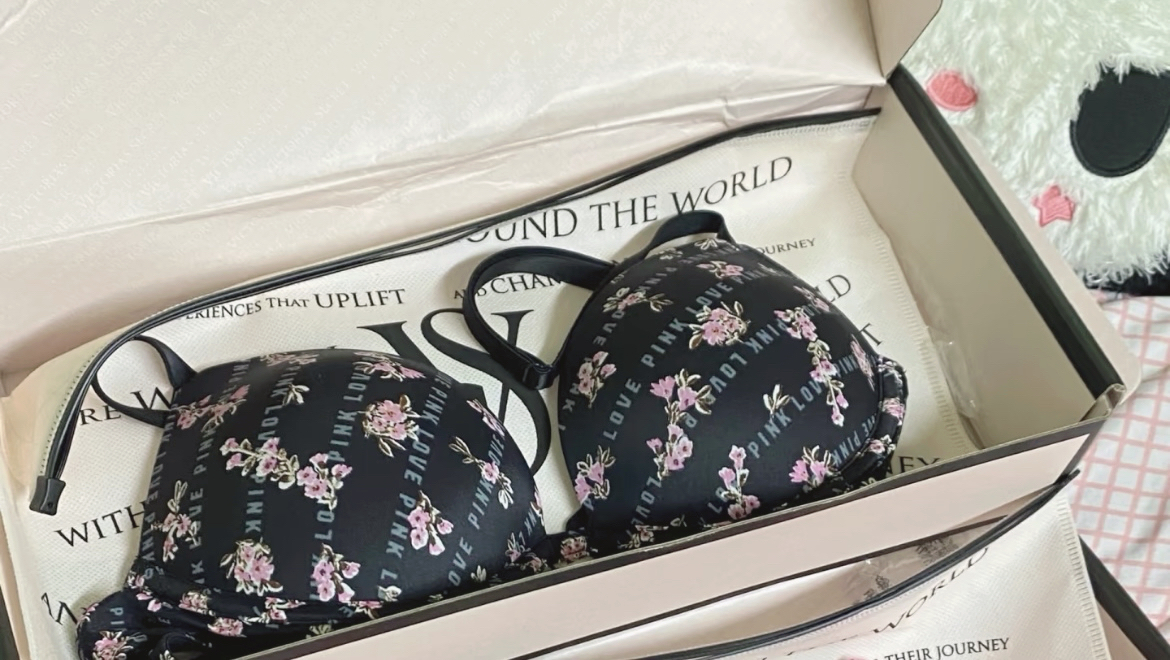 custom review-Victoria's Secret Розовый Девичий Бюстгальтер Женский Черный