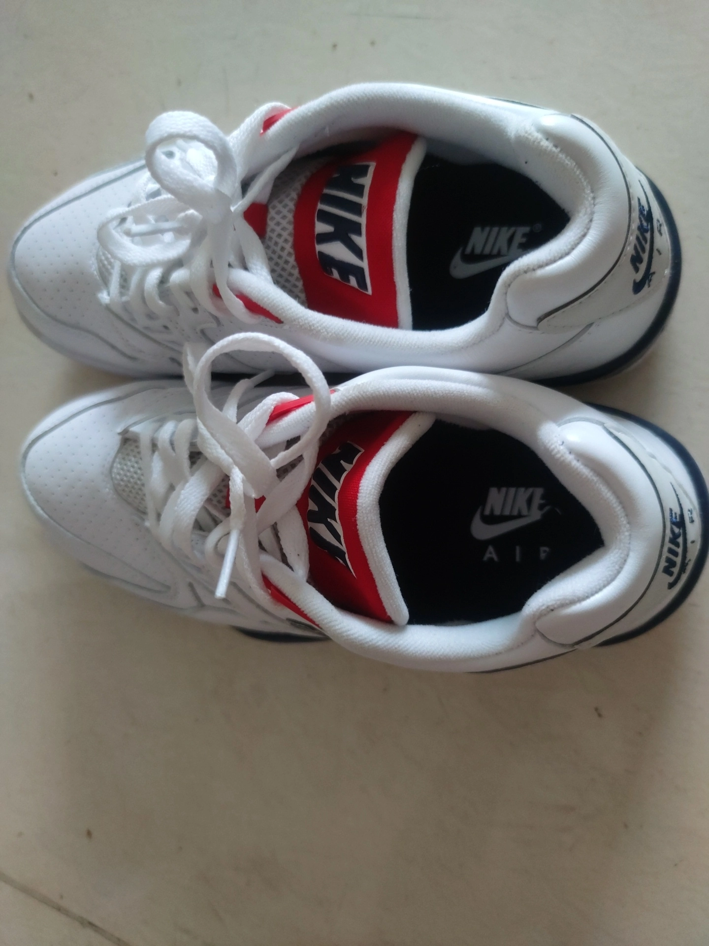 custom review-Nike Air Trainer 3 Устойчивые к истиранию Низкие Беговые кроссовки Мужские Белые Синие Красные