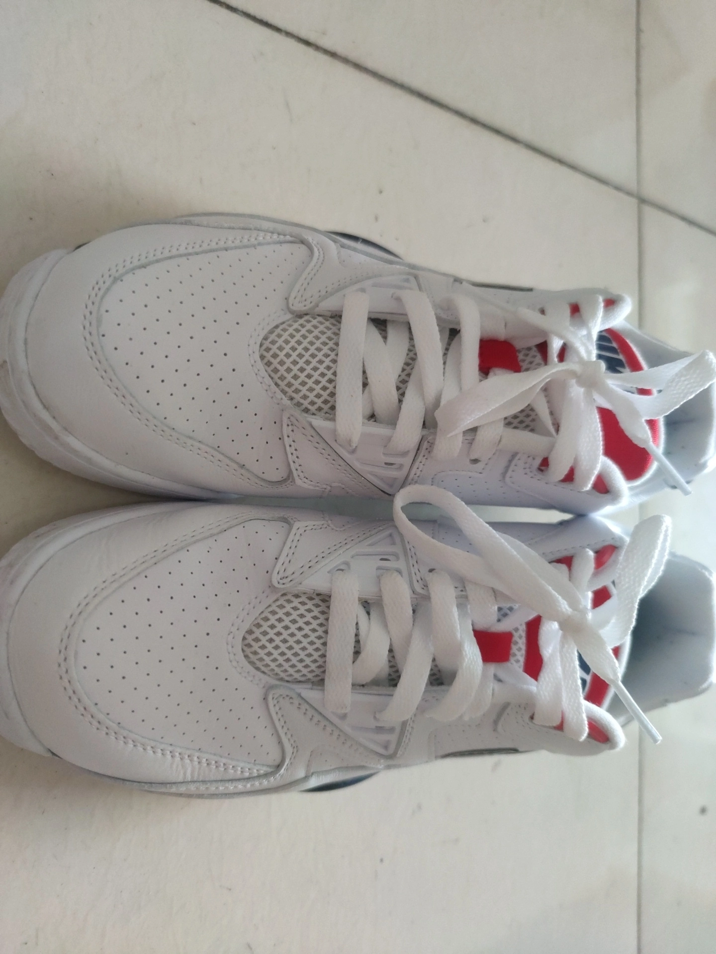 custom review-Nike Air Trainer 3 Устойчивые к истиранию Низкие Беговые кроссовки Мужские Белые Синие Красные