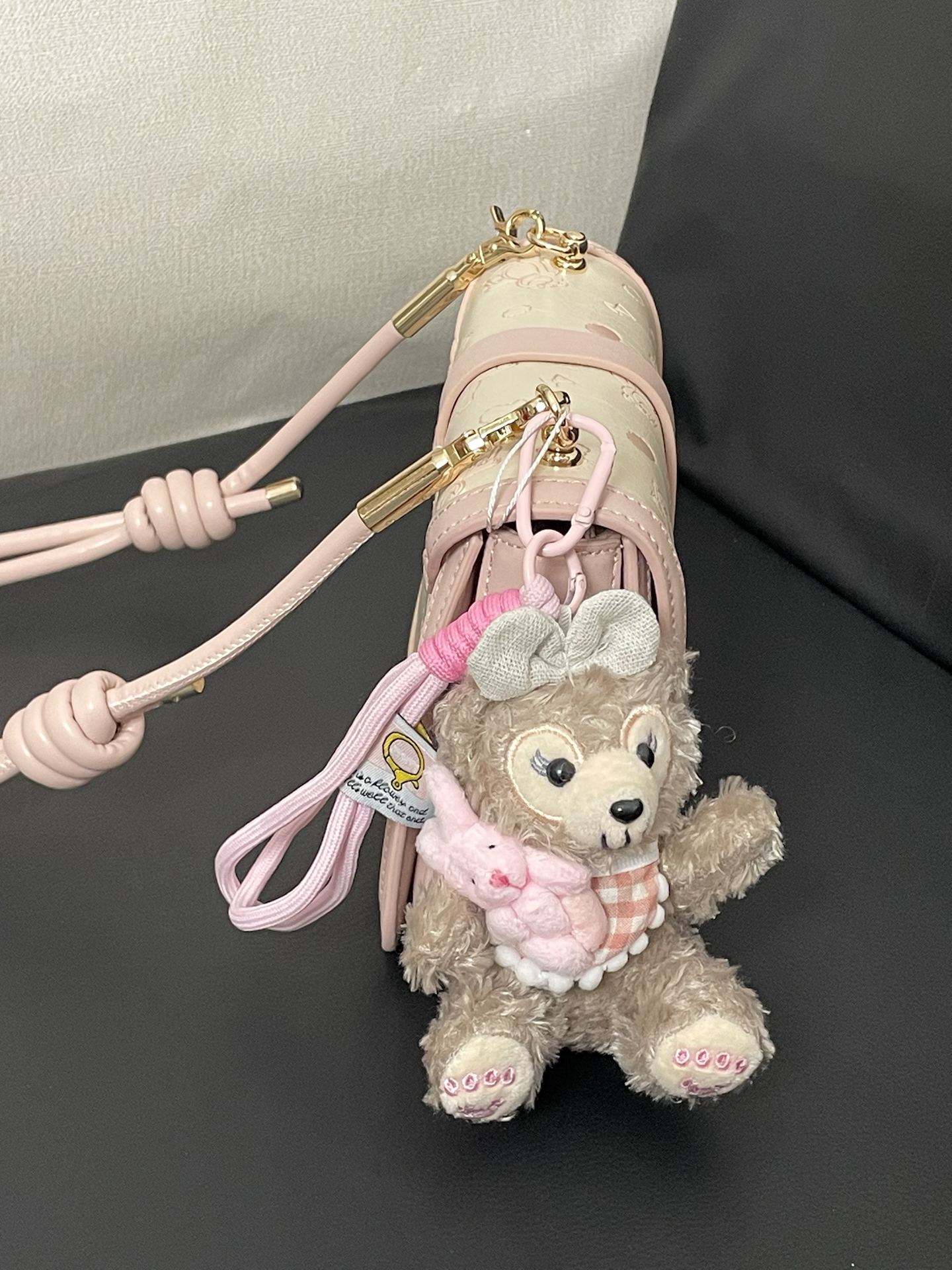 素好温柔的disney草莓熊包包