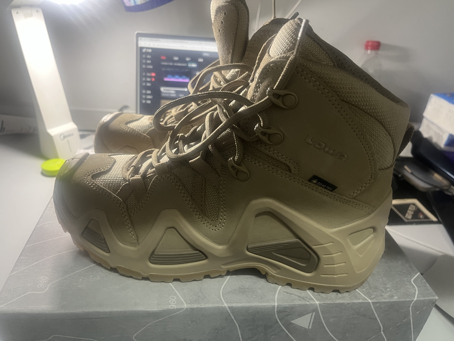 custom review-Lowa ZEPHYR GT Водонепроницаемый Устойчивый к истиранию Амортизация Против скольжения Короткий Аутдор Мужской Песочный