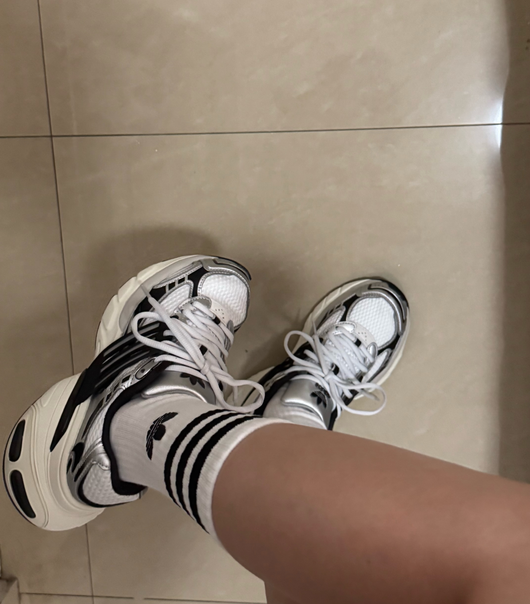 custom review-Adidas Originals ADISTAR XLG Low Топ Повседневная обувь Унисекс Серебристый Черный