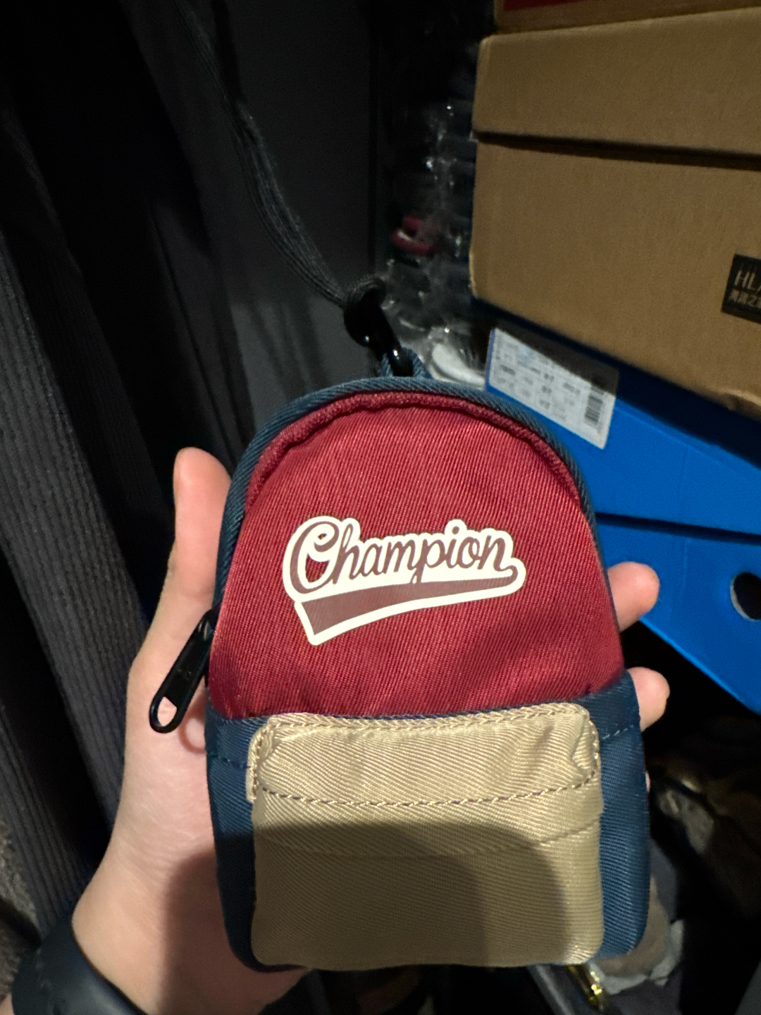 custom review-Champion Ткань Кошелек для монет Мини Унисекс Черный Темно-синий