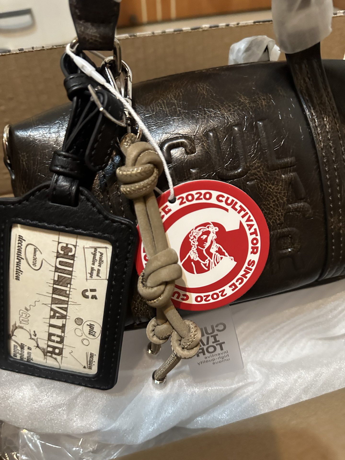 custom review-CULTIVATOR ПУ (полиуретан) Бостон Сумка Сумка Маленькая Женская Темно-Коричневая