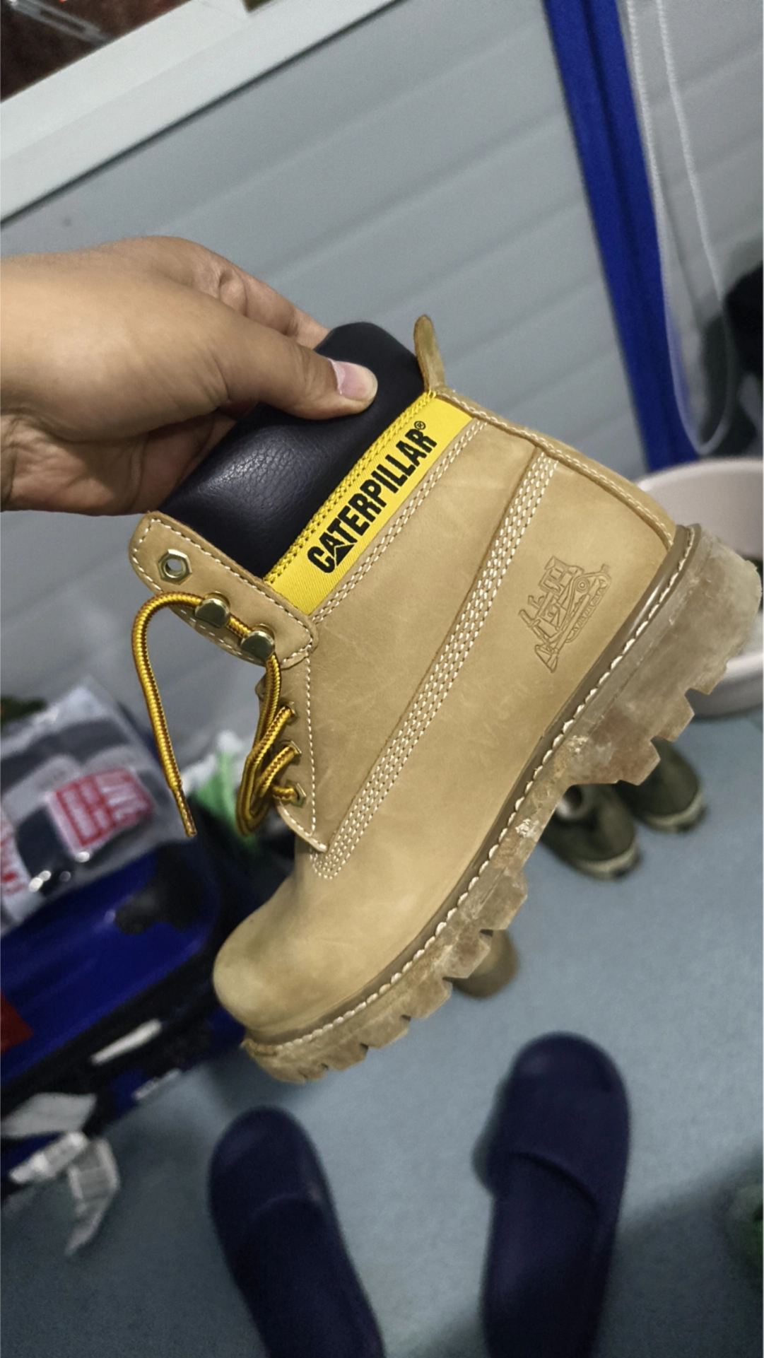 custom review-CAT Colorado Термический Водонепроницаемый Устойчивый к истиранию Короткий На открытом воздухе Рабочая обувь Мужская