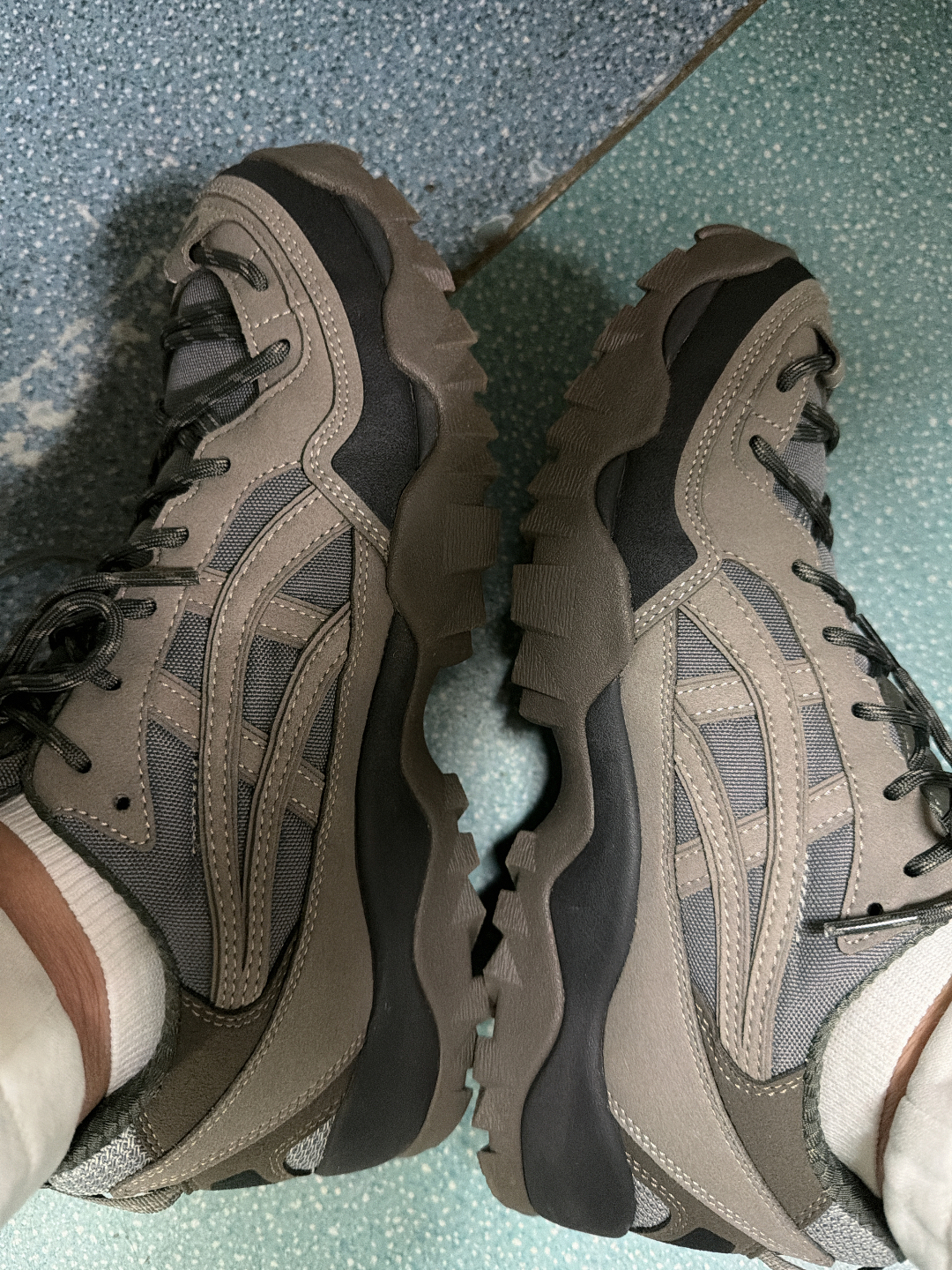 custom review-Asics Гель PICKAX Уличная обувь Унисекс Вулканический серый