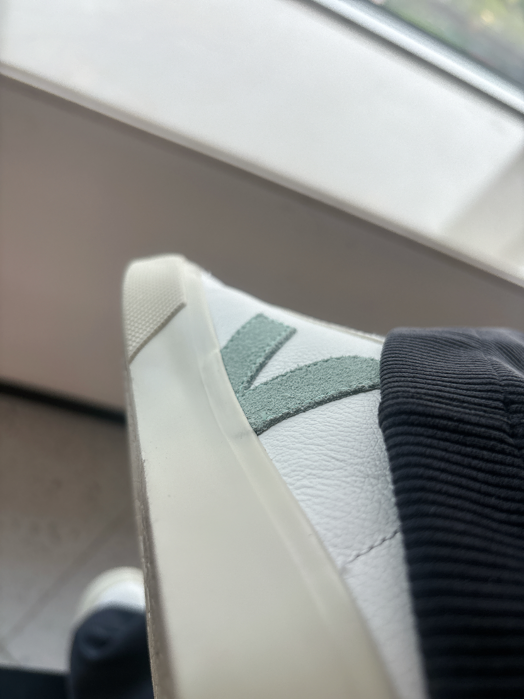 custom review-VEJA Campo Кожа Низкий Верх Стильная Обувь для Скейтбординга Унисекс Белый Зеленый