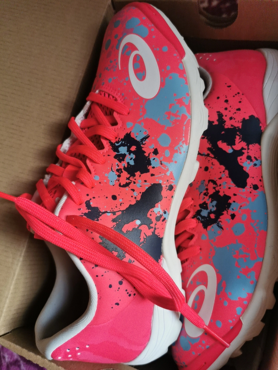 custom review-Asics TOQUE 8 Мягкий и Комфортный TF Шипы Устойчивые к Терте Футбольные Бутсы Унисекс Красный Белый