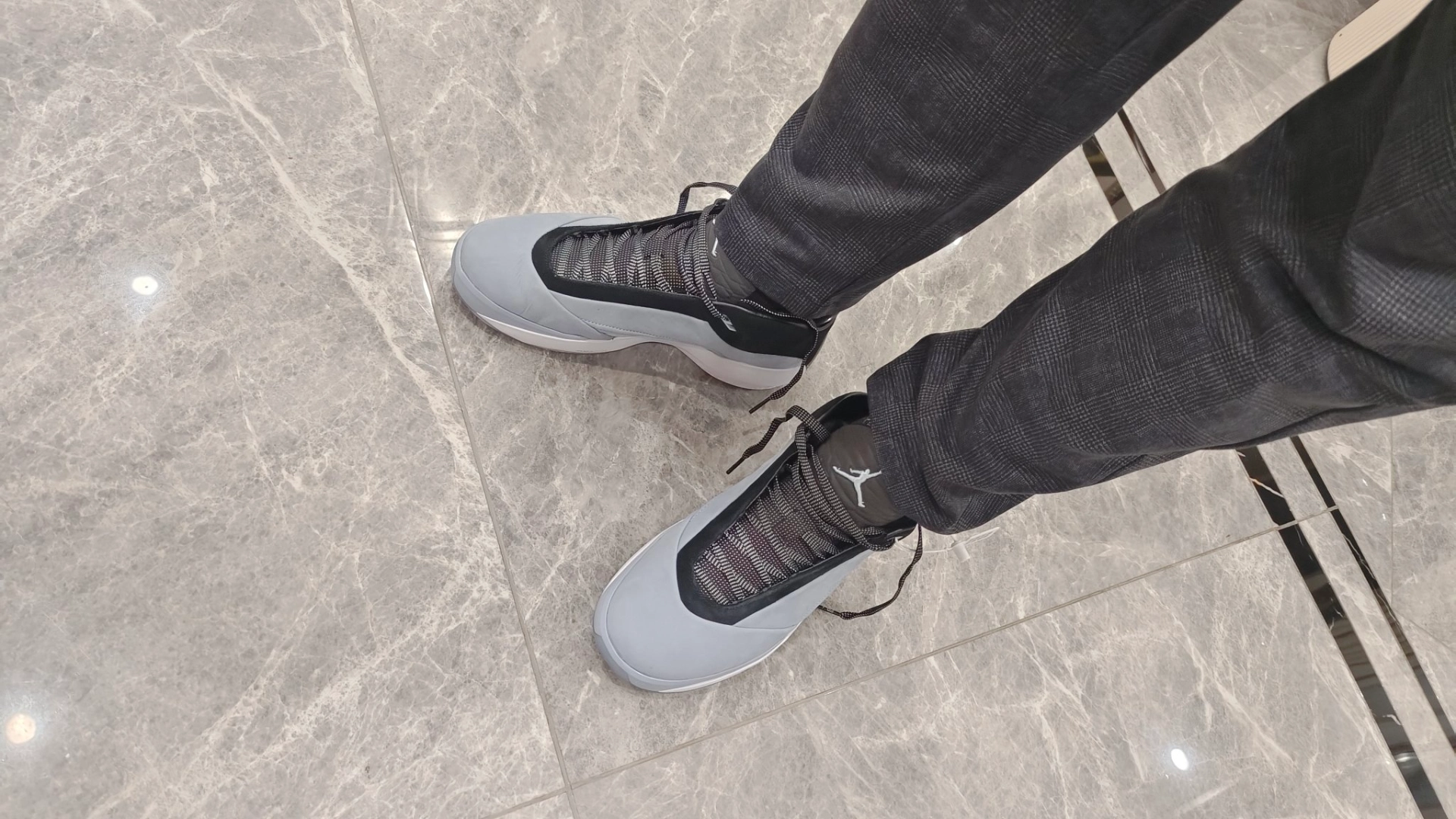 custom review-Jordan Air Jordan 40 Баскетбольные кроссовки Мужские Синие Серые Азиатская версия