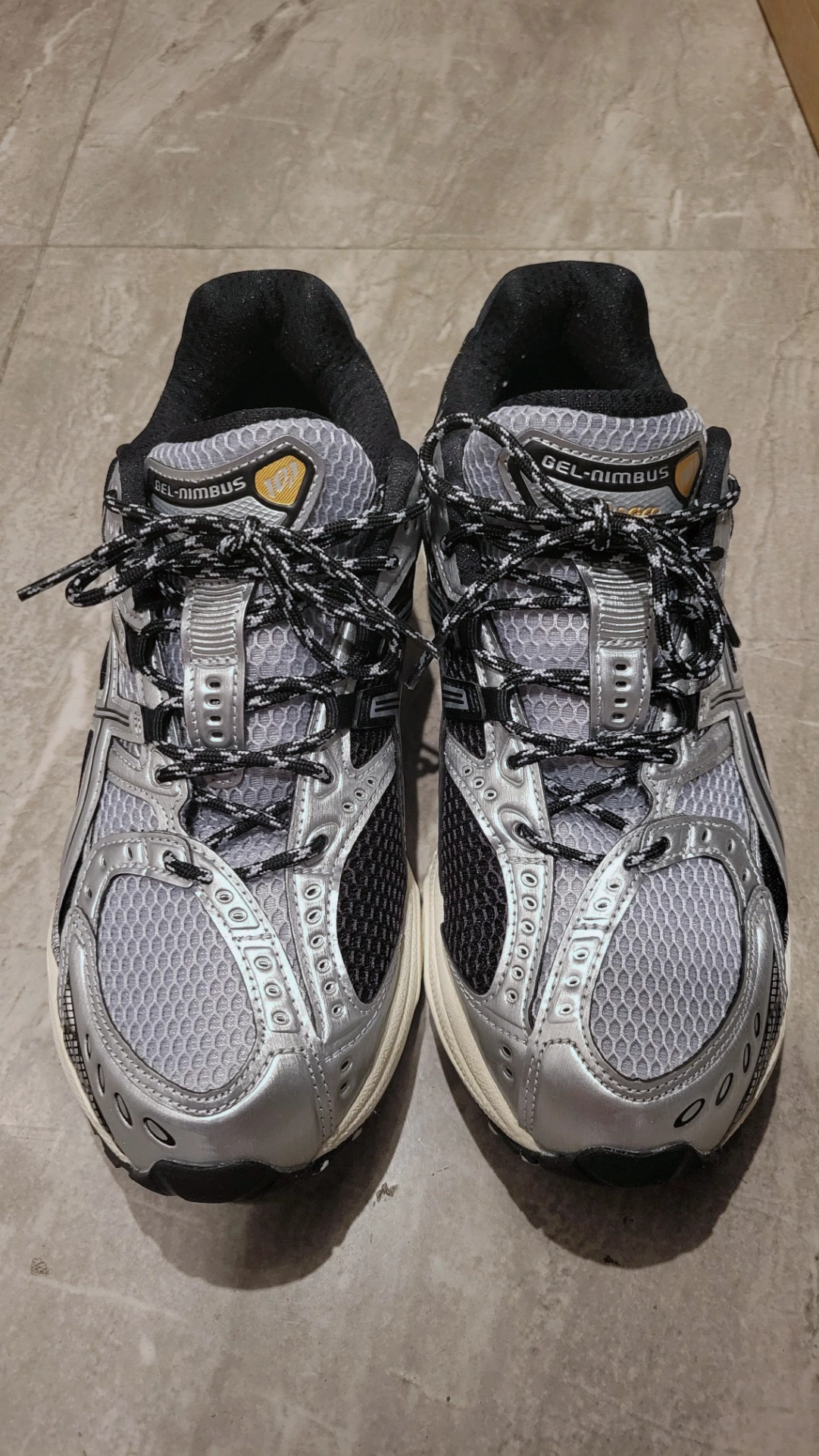 custom review-ASICS Гель Nimbus 10,1 Устойчивые к истиранию Низкие Кроссовки для Бега Унисекс Серебристо-Черный Коричневый