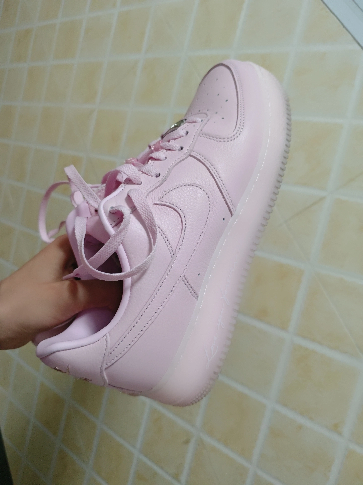 custom review-NOCTA x Nike Air FORCE 1 Slip-Resistant Abrasion-Resistant Low-Top Skateboard Shoes Unisex Pink Silver