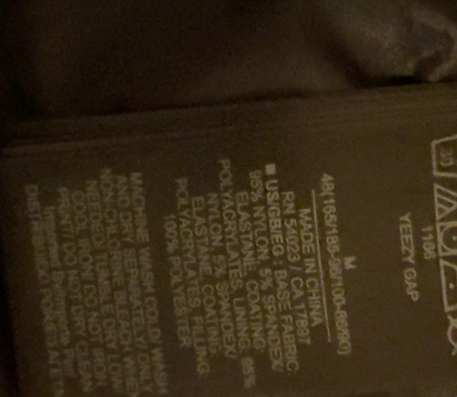 custom review-Yeezy X Gap X Balenciaga Хлопковый пуховик Зимний Мужской Черный