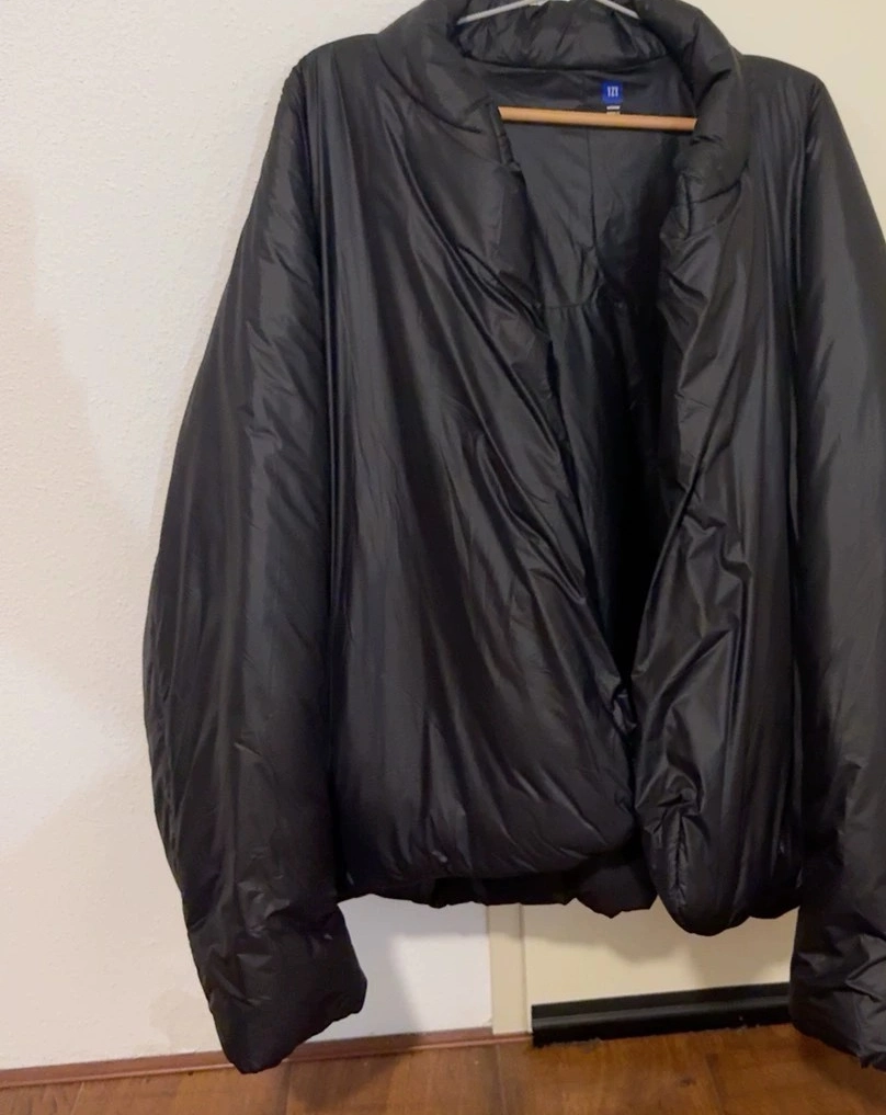 custom review-Yeezy X Gap X Balenciaga Хлопковый пуховик Зимний Мужской Черный