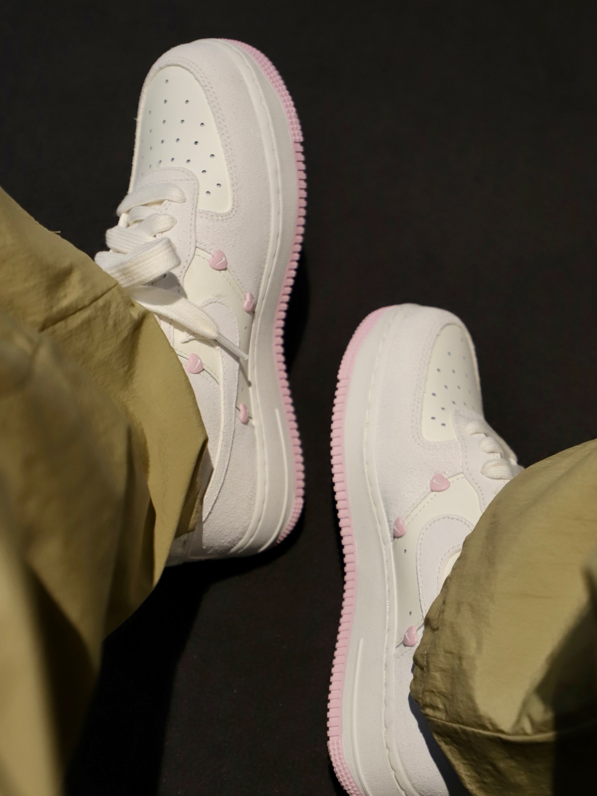 custom review-Nike Air FORCE 1 Slip-on Устойчивый к истиранию Низкий Топ Скейтбординг Кроссовки Женские Белые