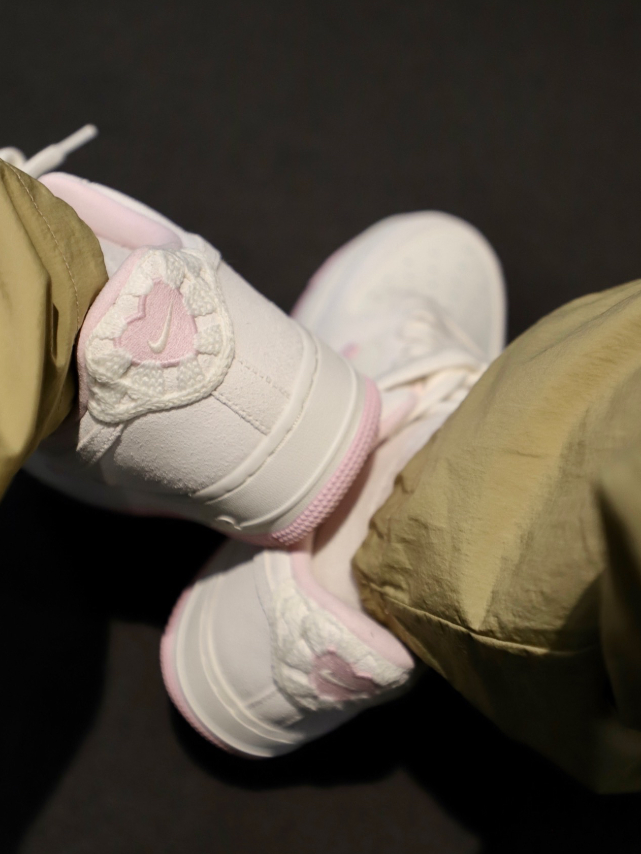 custom review-Nike Air FORCE 1 Slip-on Устойчивый к истиранию Низкий Топ Скейтбординг Кроссовки Женские Белые