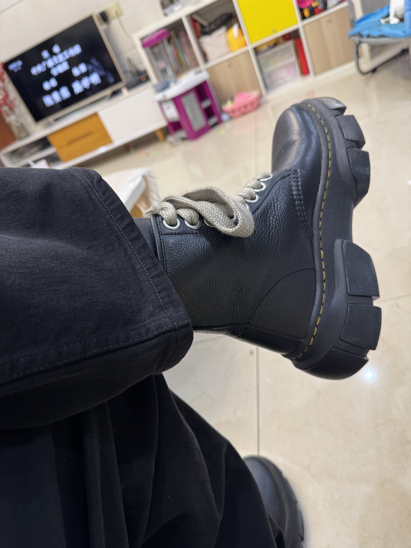 custom review-RICK OWENS x Dr.Martens 1460 Короткий Мартин Ботинок Унисекс Черный