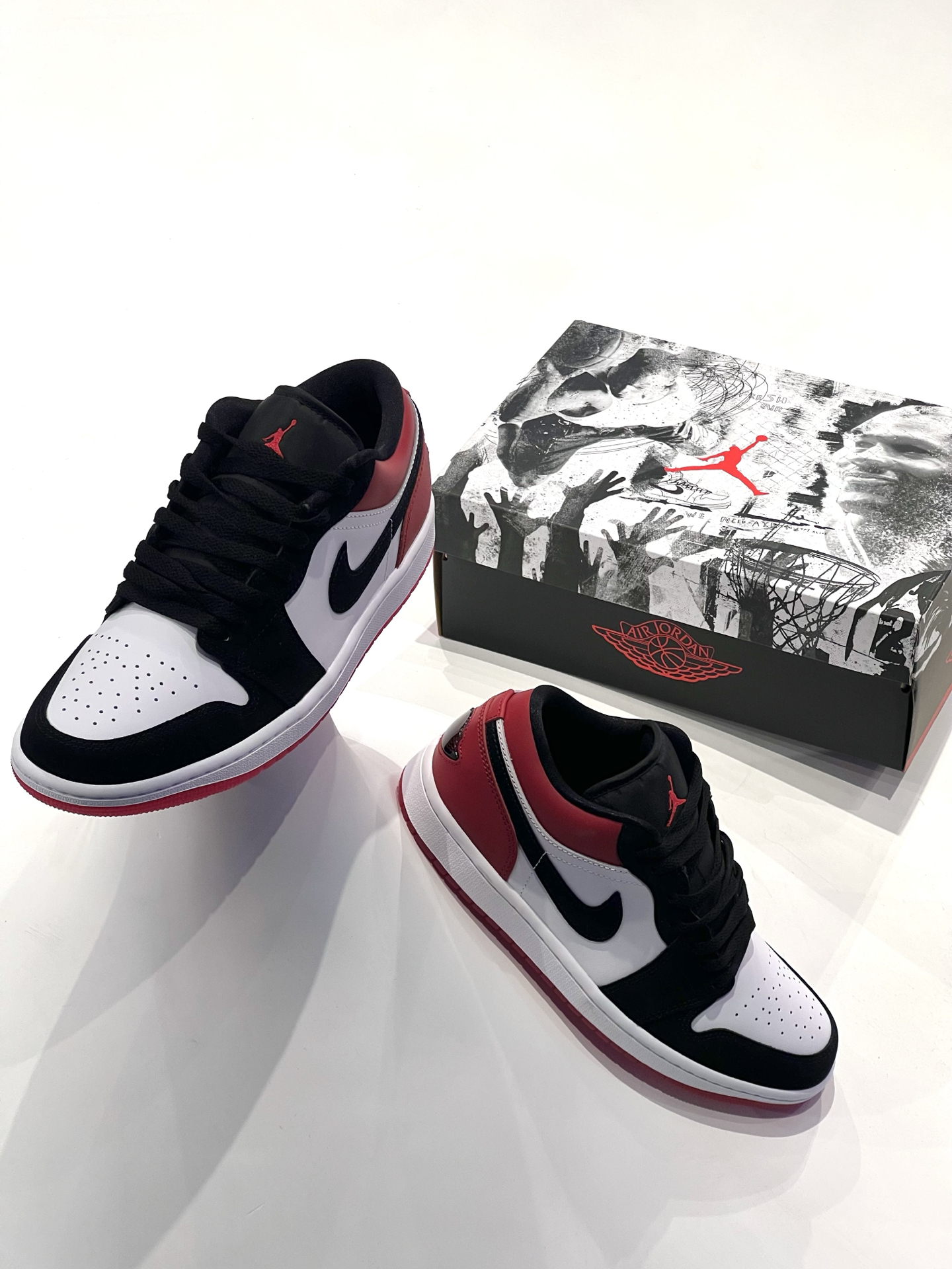🔥「air jordan 1 low 黑红白三色公式」经典低帮杀回街头!