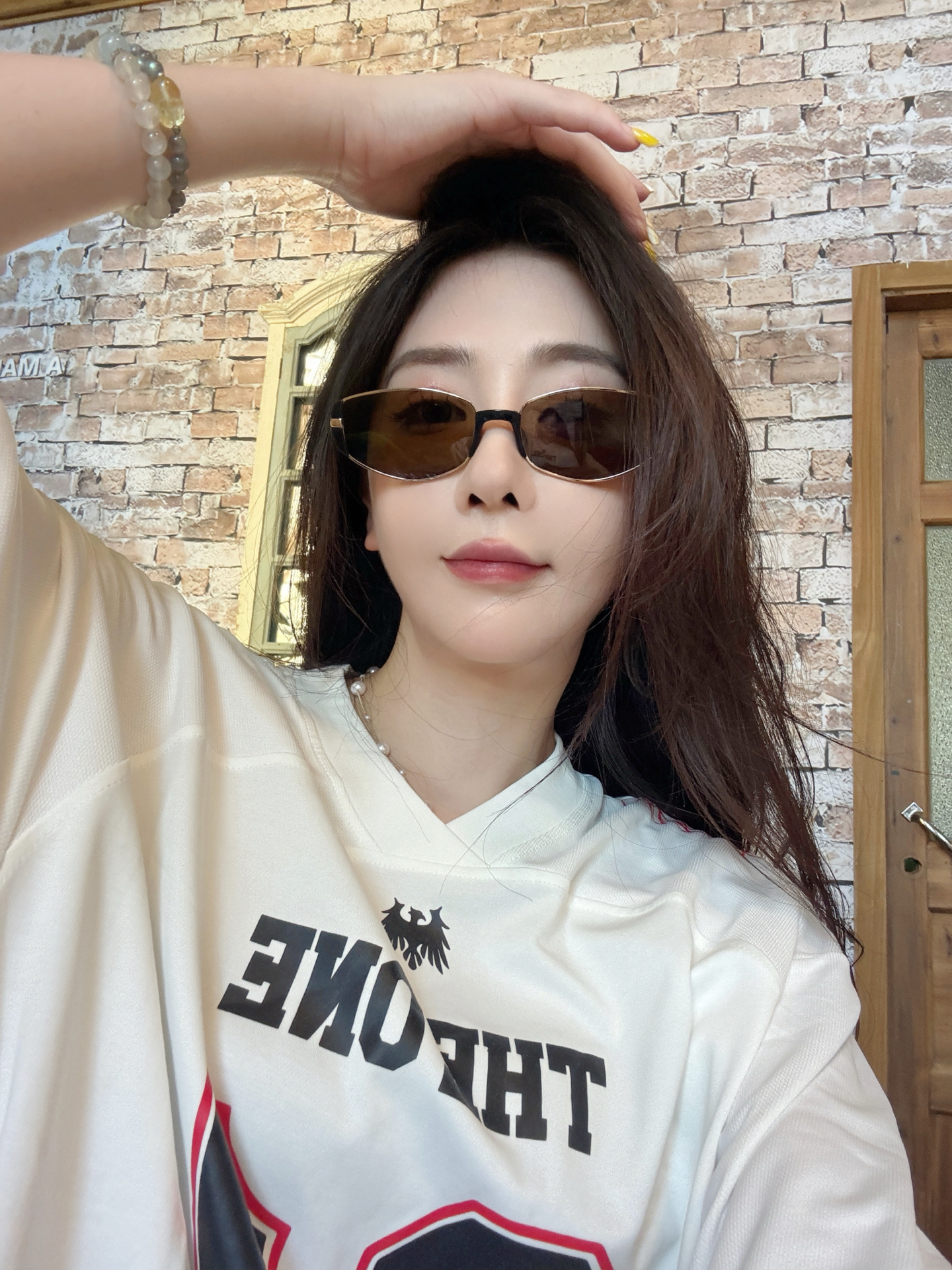 超酷美女墨镜