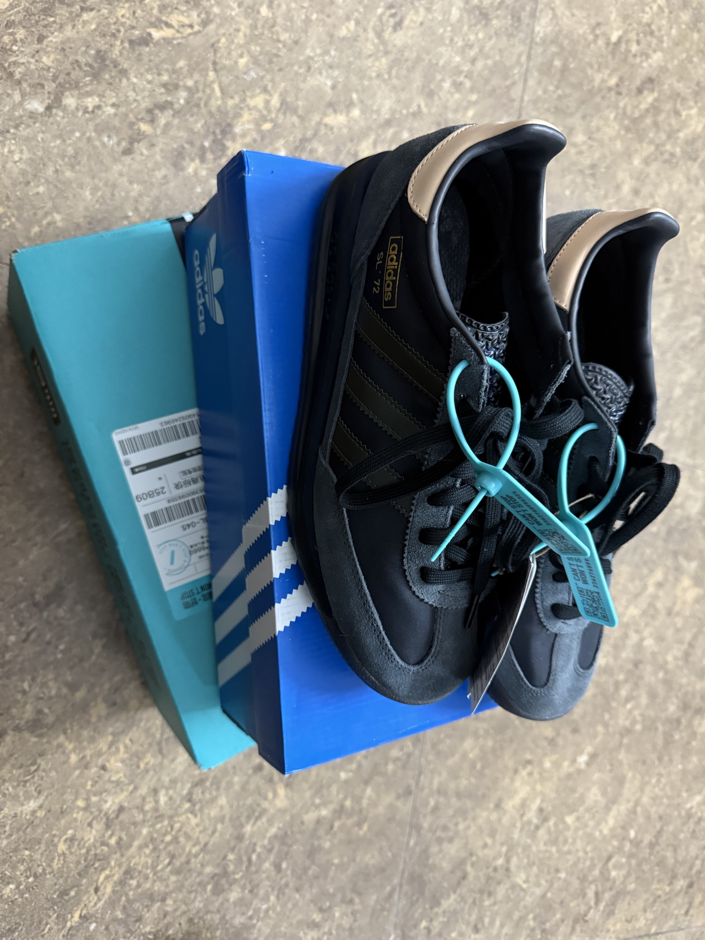 custom review-Adidas Originals SL 72 RS Slip Resistant Abrasion Resistant Низкий Топ Casual Унисекс Черный