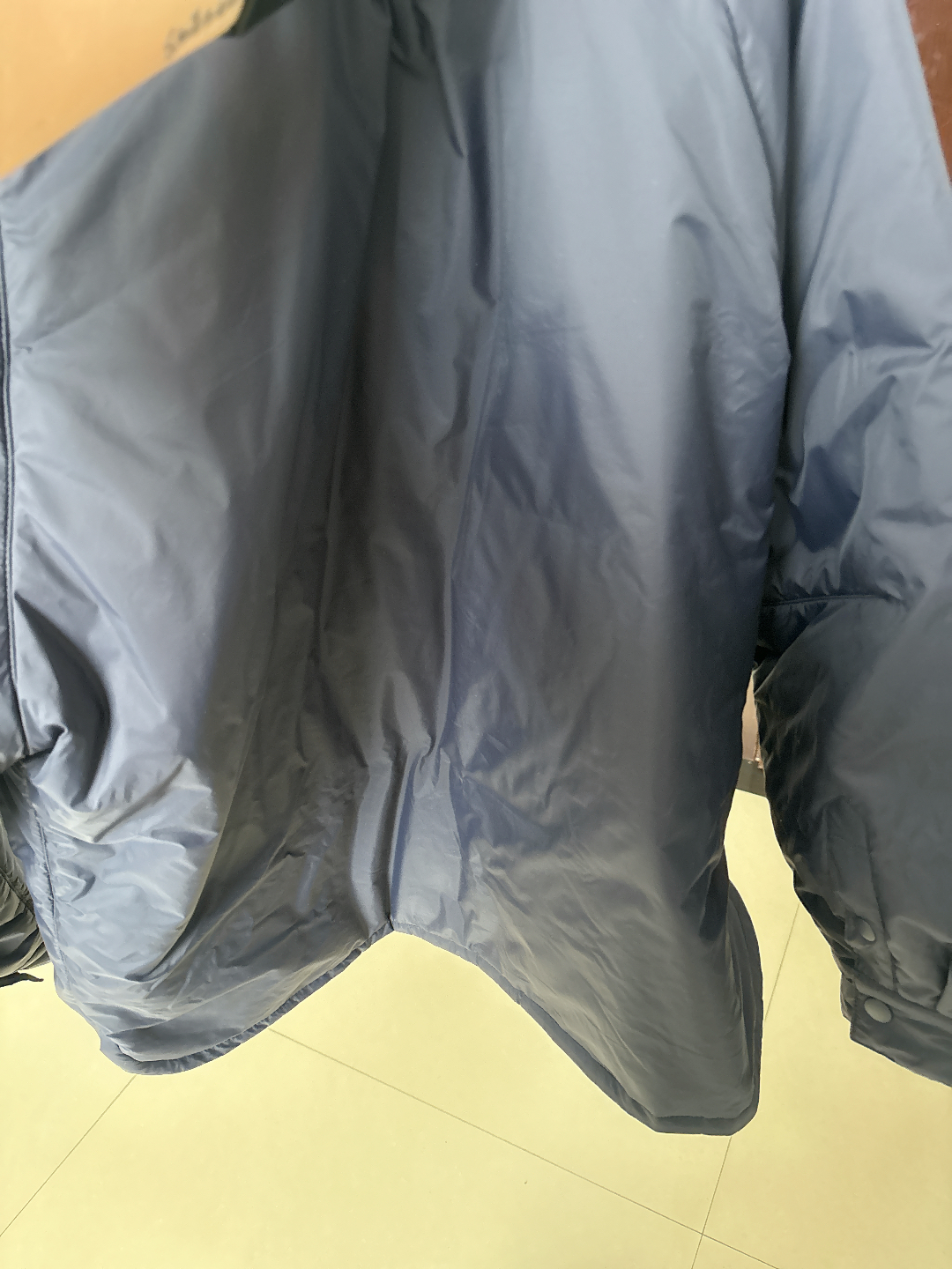 custom review-UNIQLO Anya Hindmarch Co Бренд Индиго Унисекс Куртки