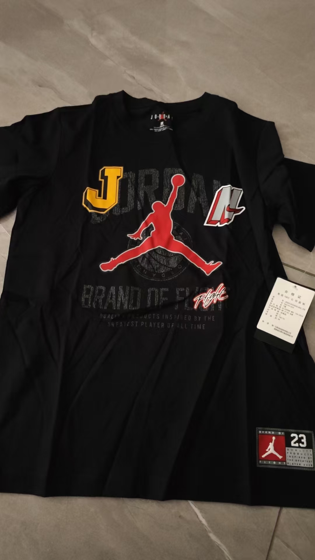 custom review-Джордан Школьный возраст T-рубашки