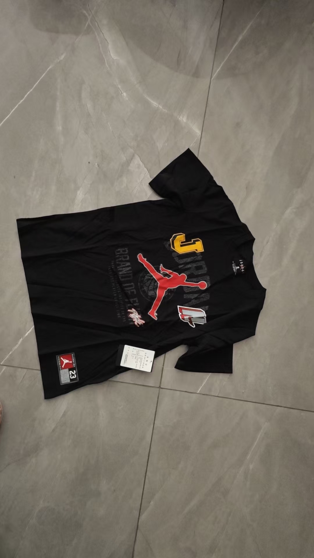 custom review-Джордан Школьный возраст T-рубашки