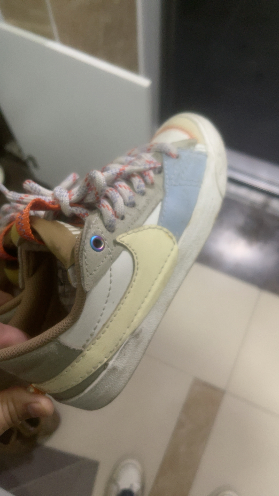 custom review-Nike Blazer Low Топ Скейтборд Кроссовки Женские Бежевые