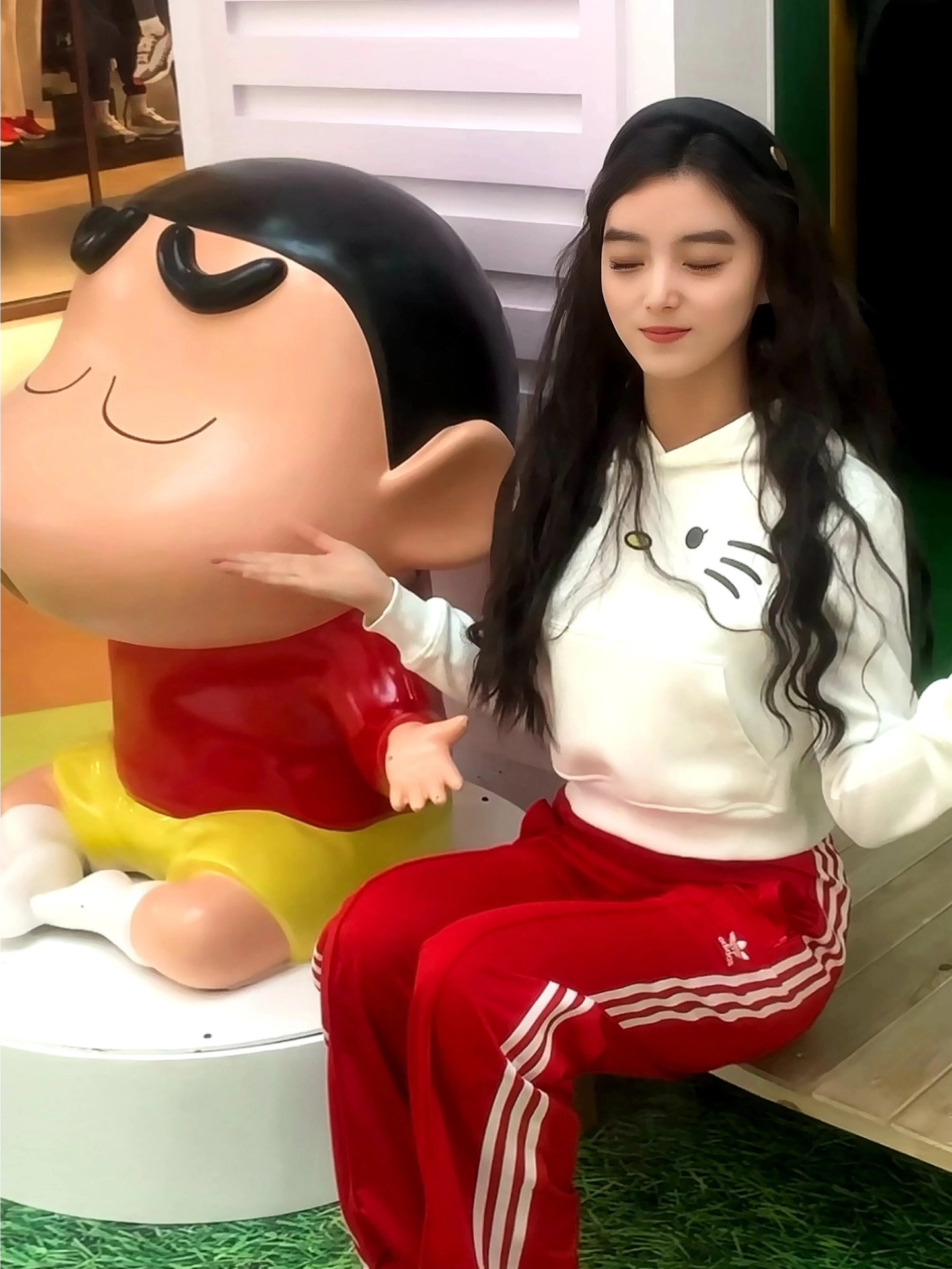 custom review-Adidas Originals Firebird Loose Tracksuit Bottoms Вязаные спортивные штаны женские красные