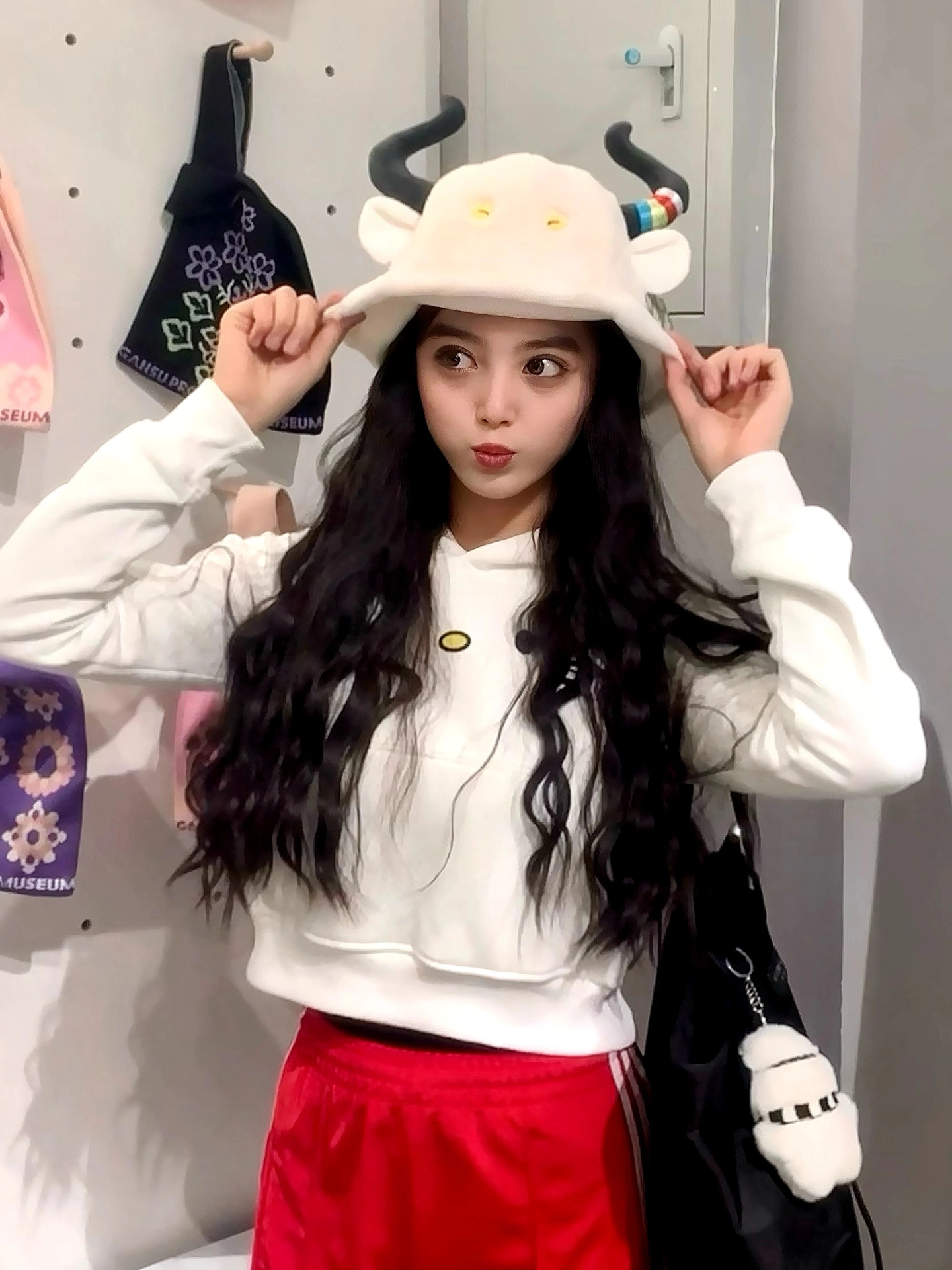 custom review-Adidas Originals Firebird Loose Tracksuit Bottoms Вязаные спортивные штаны женские красные