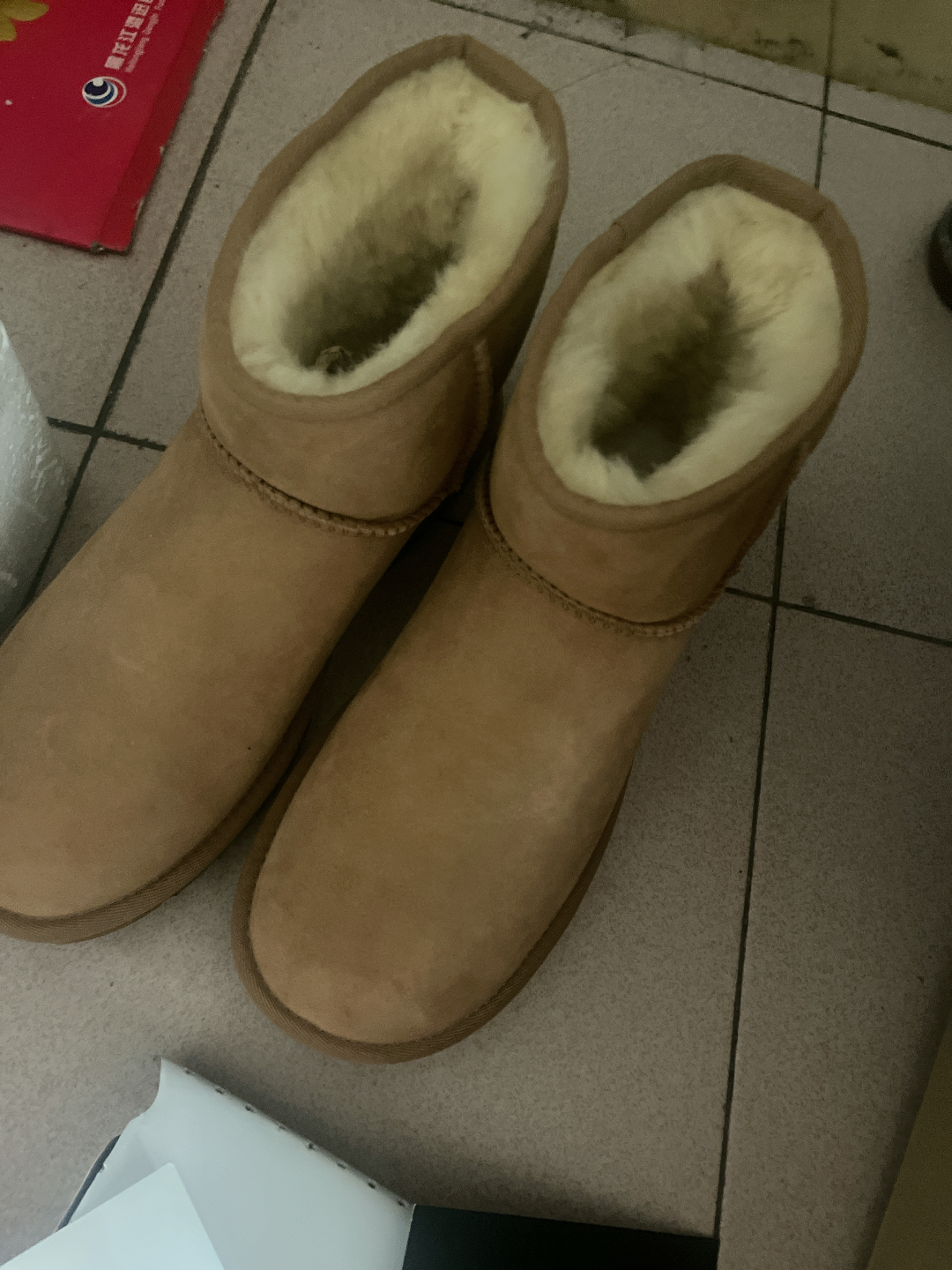 custom review-UGG CLASSIC MINI Термические Короткие Снежные Ботинки Мужские Каштановые