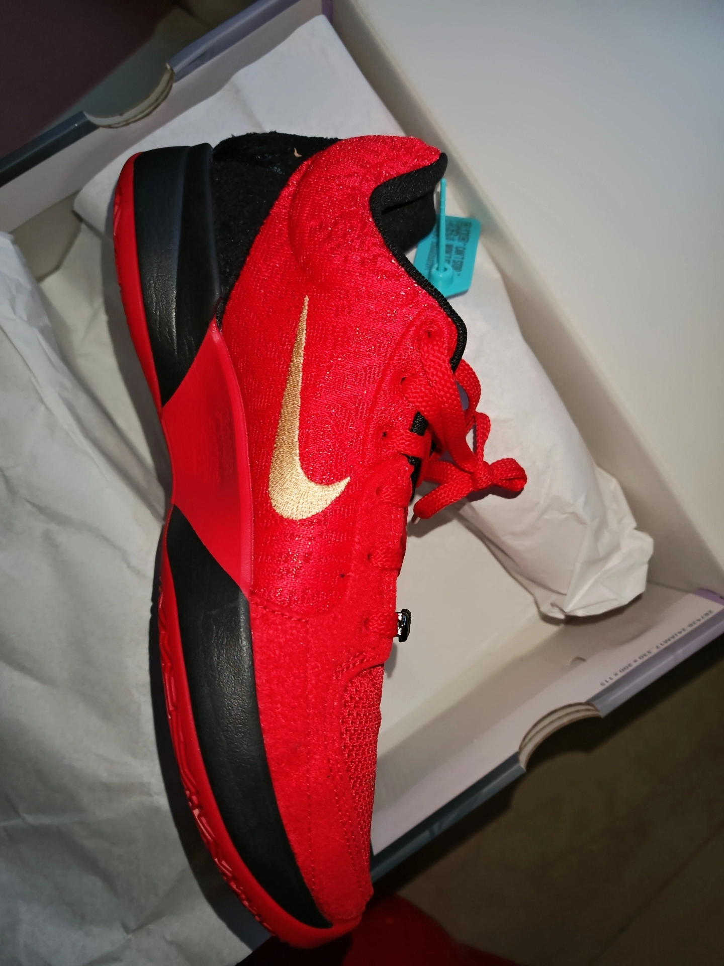 custom review-Nike Ja Morant 2 Slip Устойчивый к истиранию Низкий Топ Баскетбольные кроссовки Мужской Красный