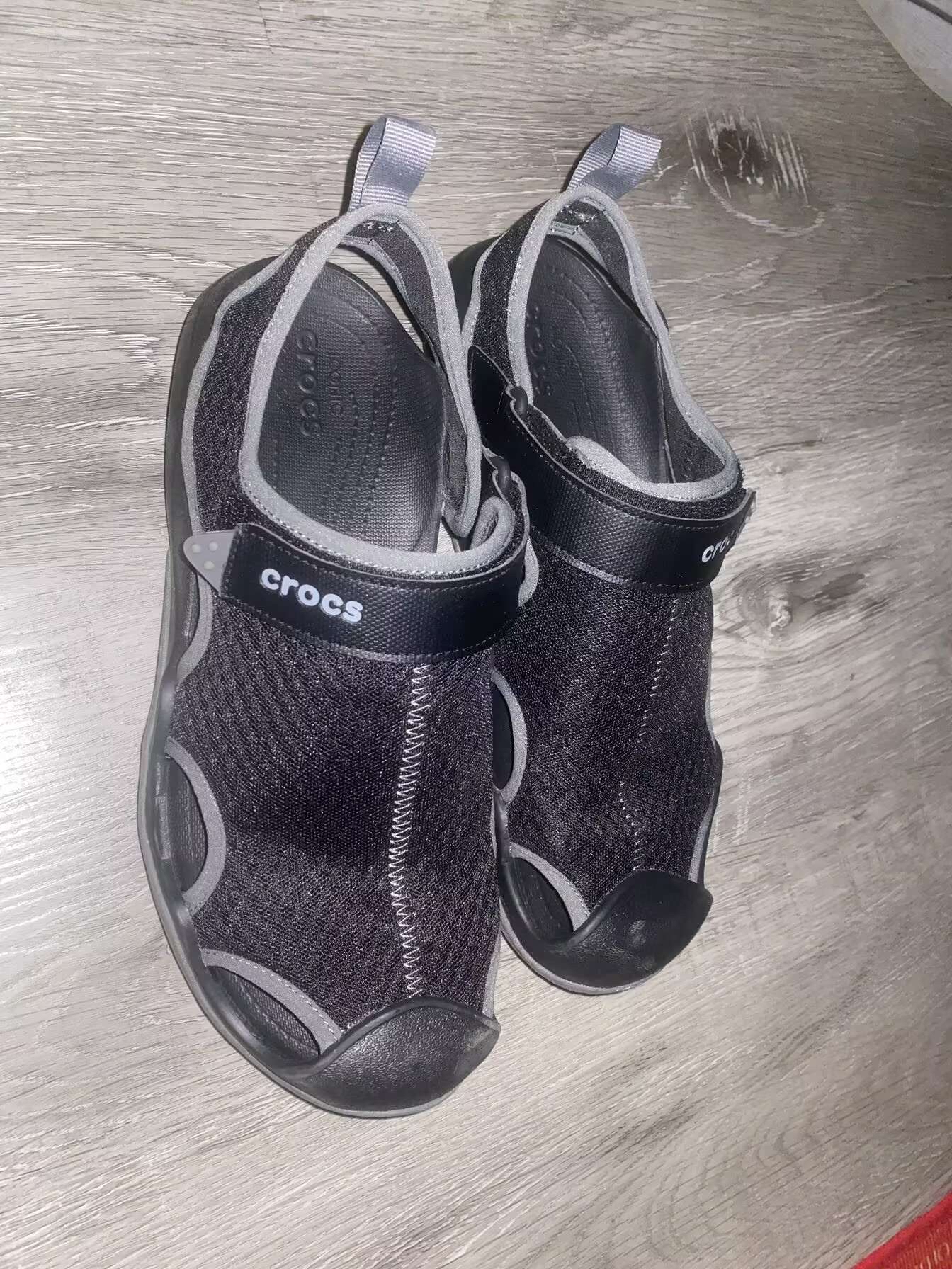 custom review-Crocs Дышащие Спортивные Тапочки Мужские Черные