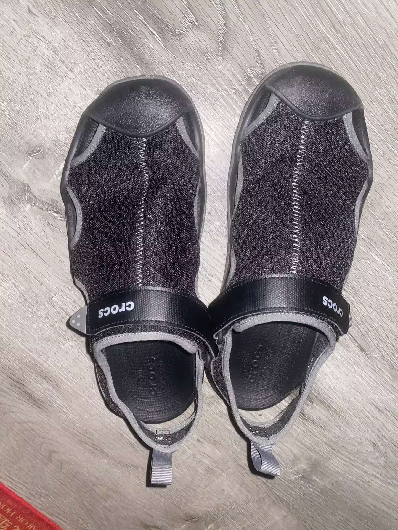 custom review-Crocs Дышащие Спортивные Тапочки Мужские Черные