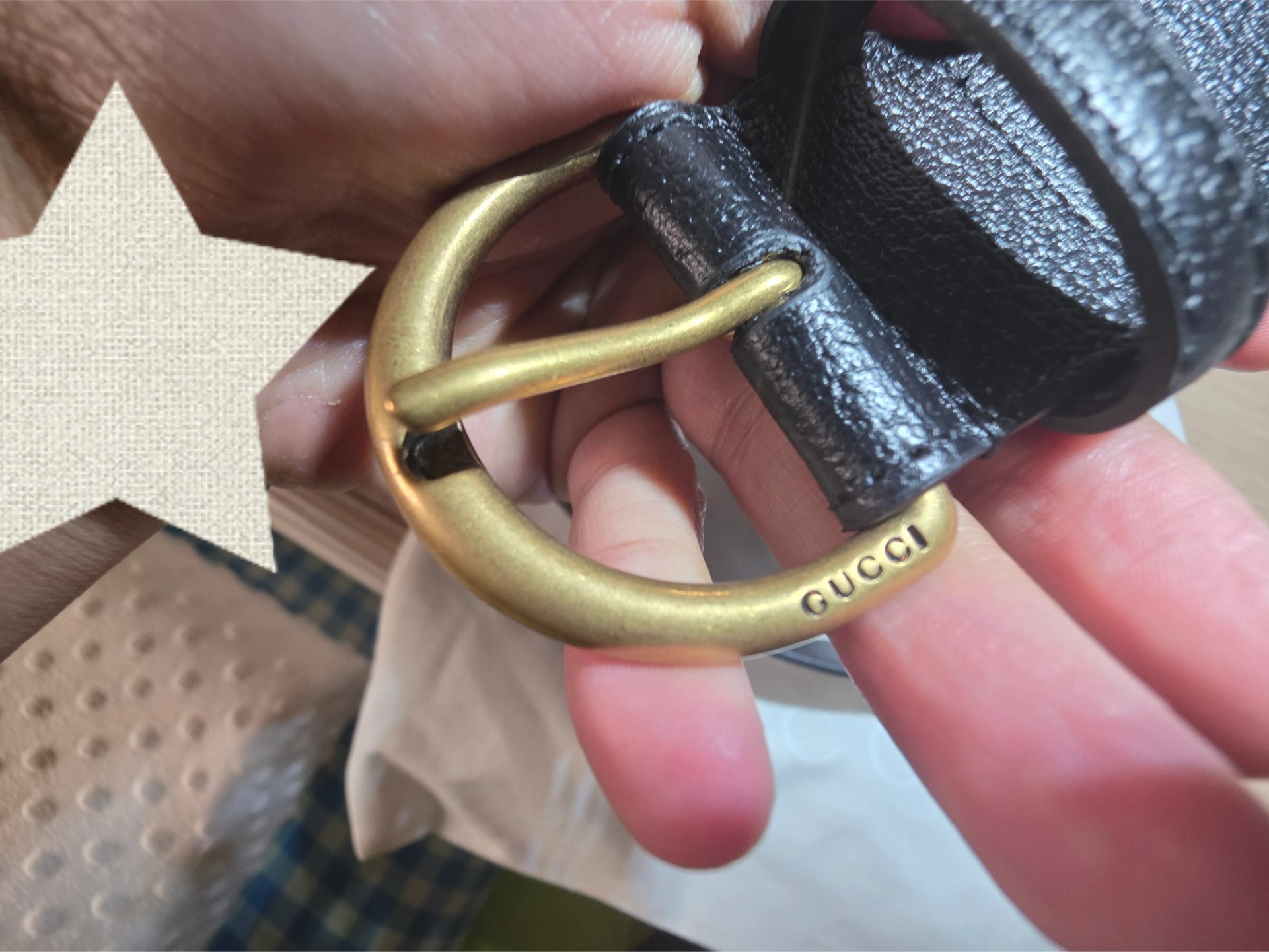 custom review-GUCCI Личи кожа ремень женский черный ширина 3,8 см