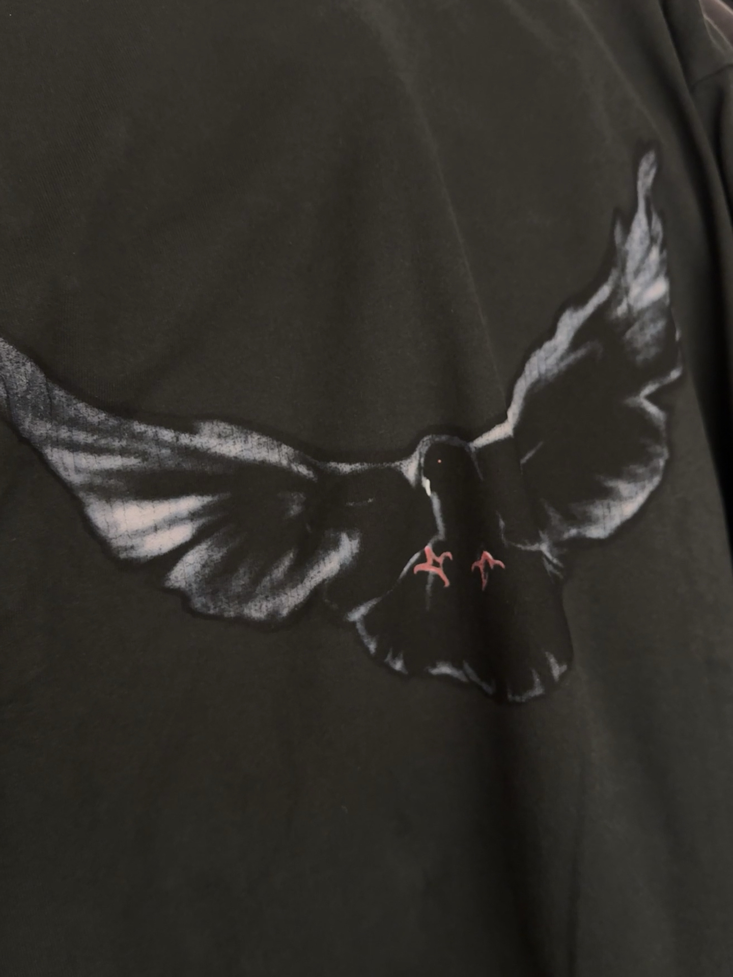 custom review-YEEZY x Gap X Balenciaga Dove Длинный рукав Т-рубашка Унисекс Черный