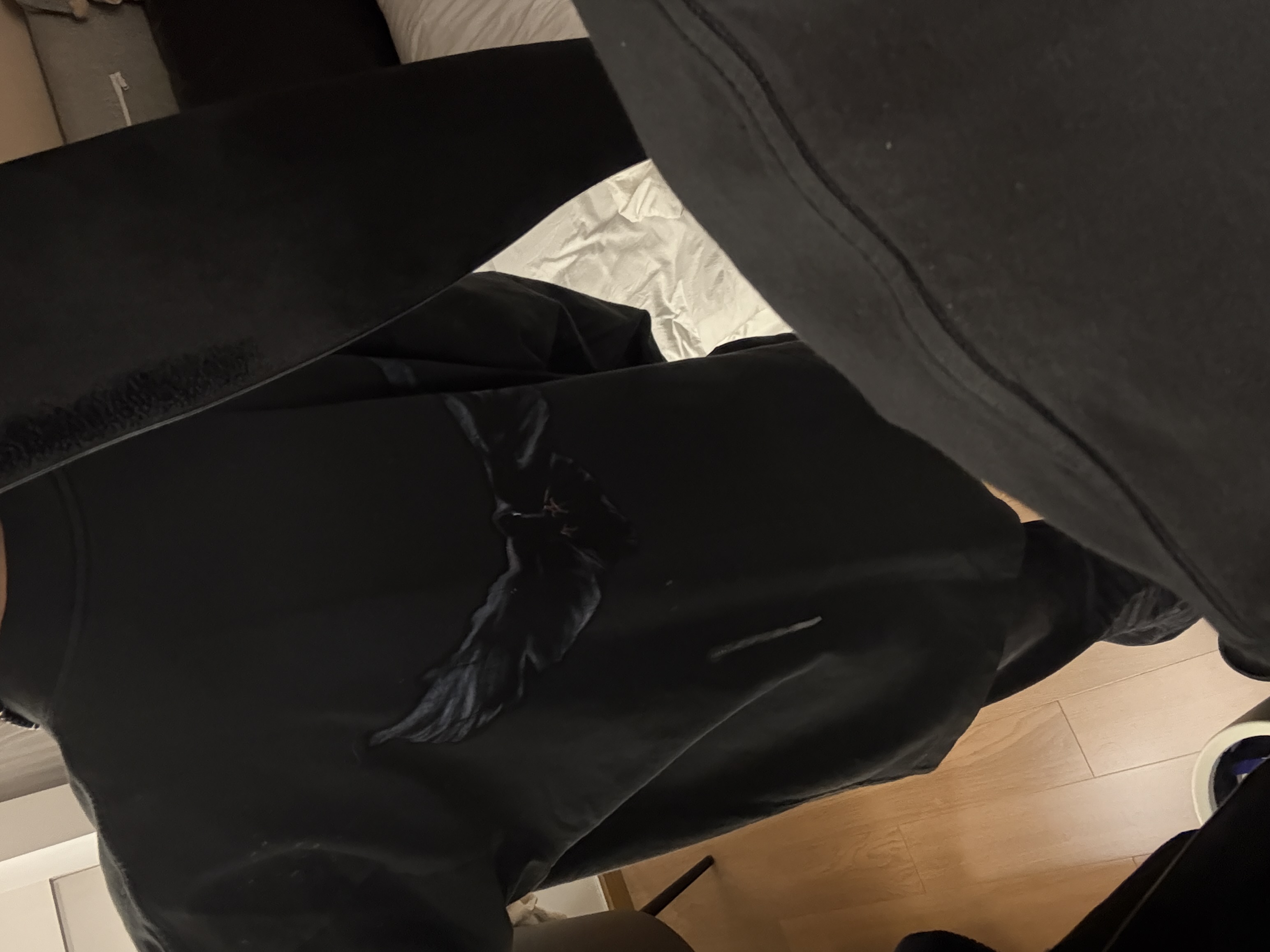 custom review-YEEZY x Gap X Balenciaga Dove Длинный рукав Т-рубашка Унисекс Черный