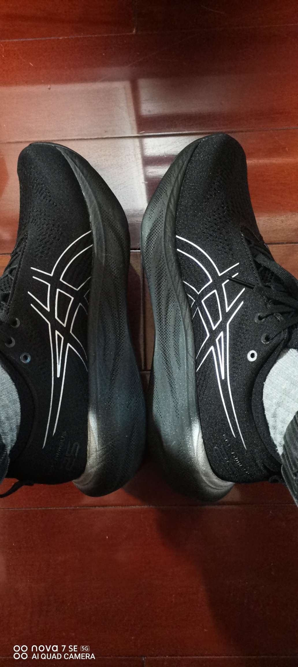 custom review-Asics Gel Nimbus 25 Комфортная ткань Низкий топ Беговые кроссовки Мужские Черный Серебристый Синий