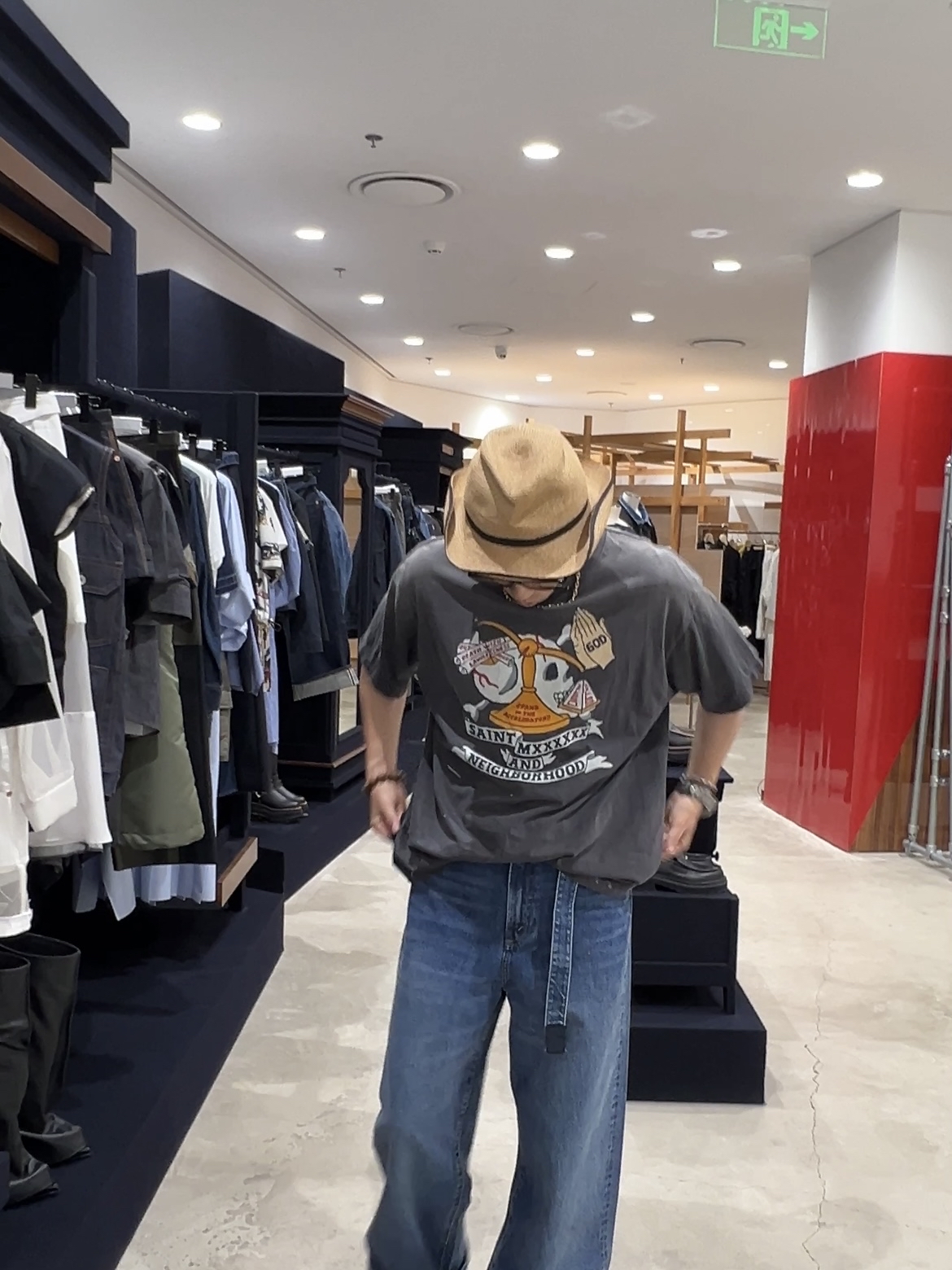 custom review-SAINT Mxxxxx x NEIGHBORHOOD SS25 T Рубашка Унисекс